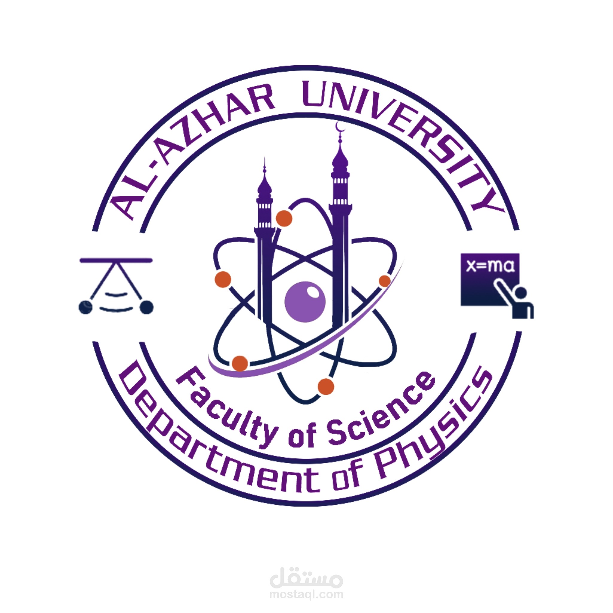 لوجو لقسم الفيزياء كلية العلوم جامعة الأزهر