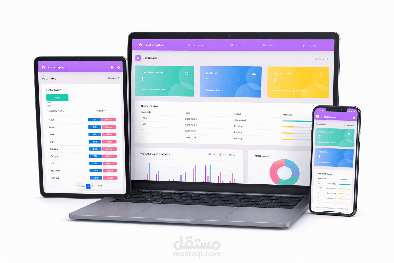 متجر LapShop - منصة متكاملة لبيع وإدارة أجهزة اللاب توب