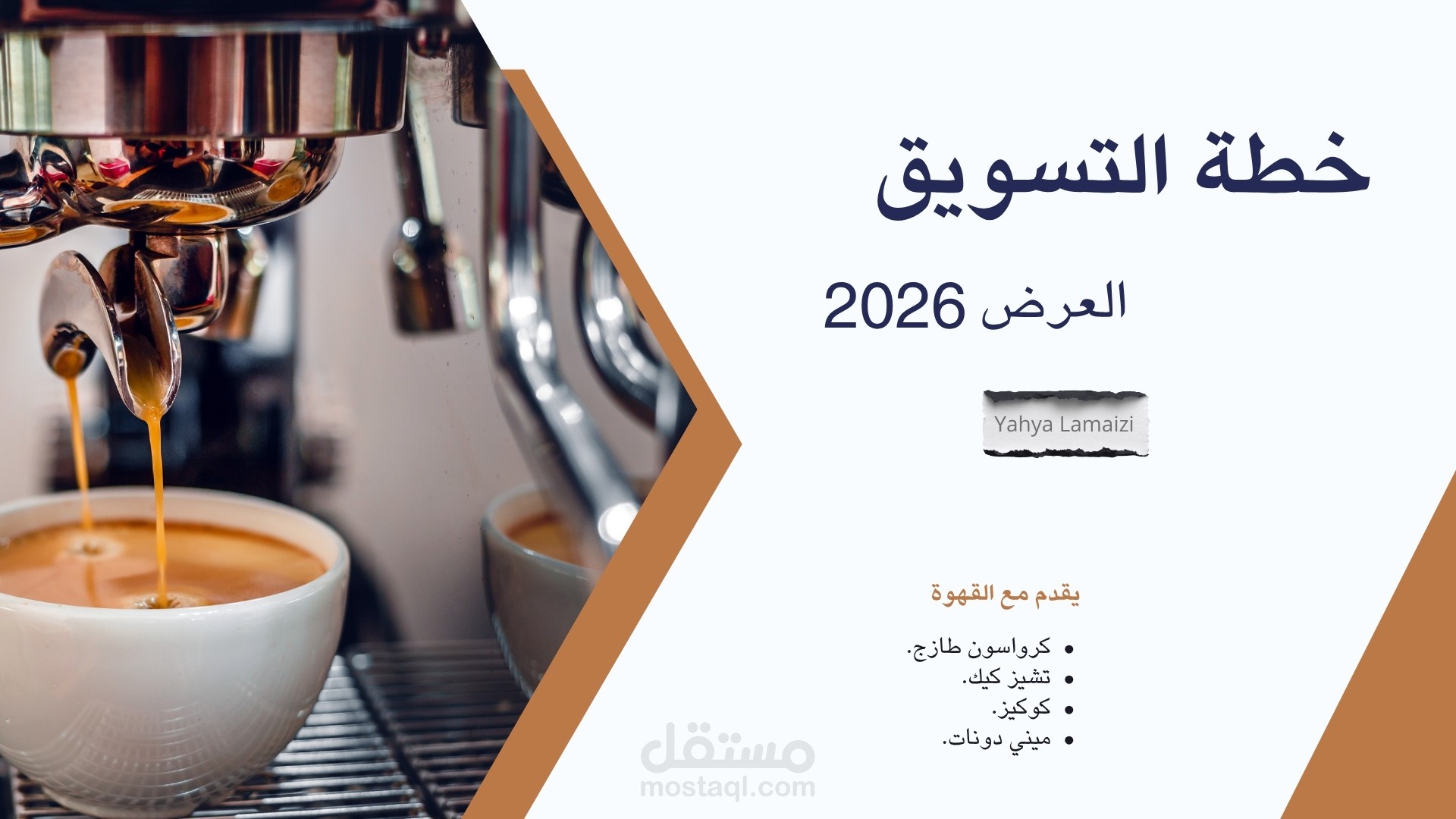 خطة تسويقية لمقهى