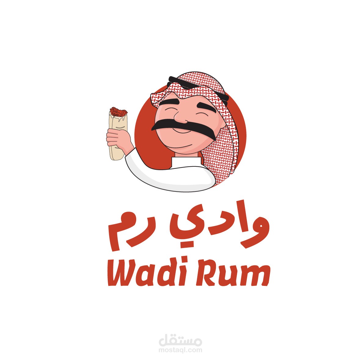 هوية بصرية لمطعم وادي رم - Wadi Rum Branding