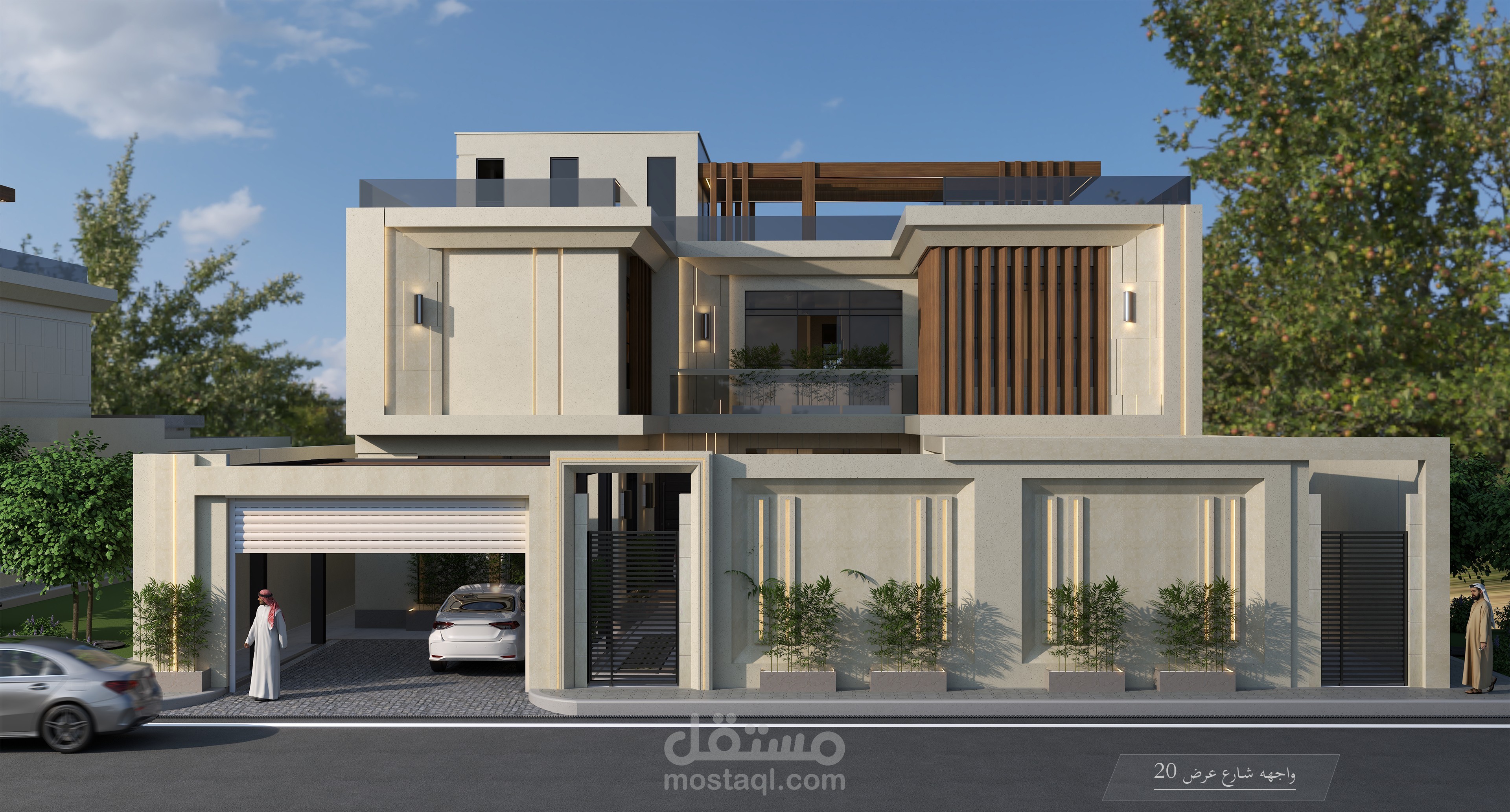 تصميم فيلا خارجي مودرن