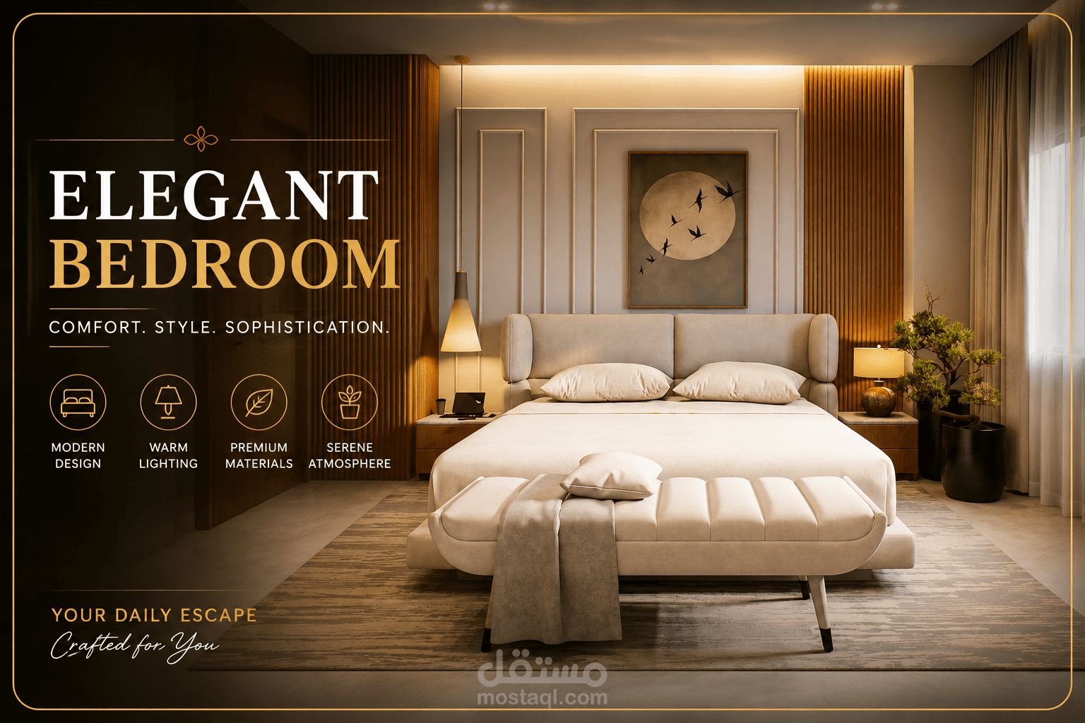 elegant bedroom