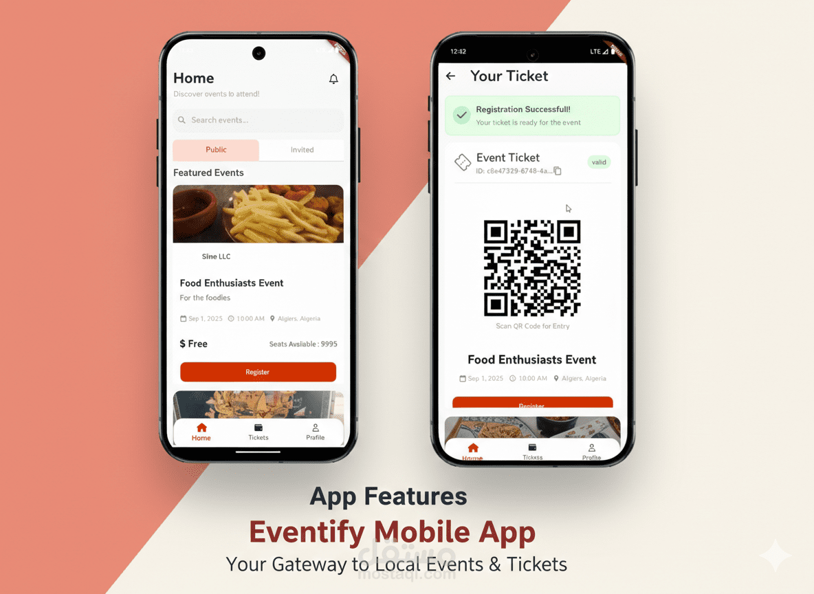 Eventify App – بوابتك لاكتشاف الفعاليات المحلية والتذاكر