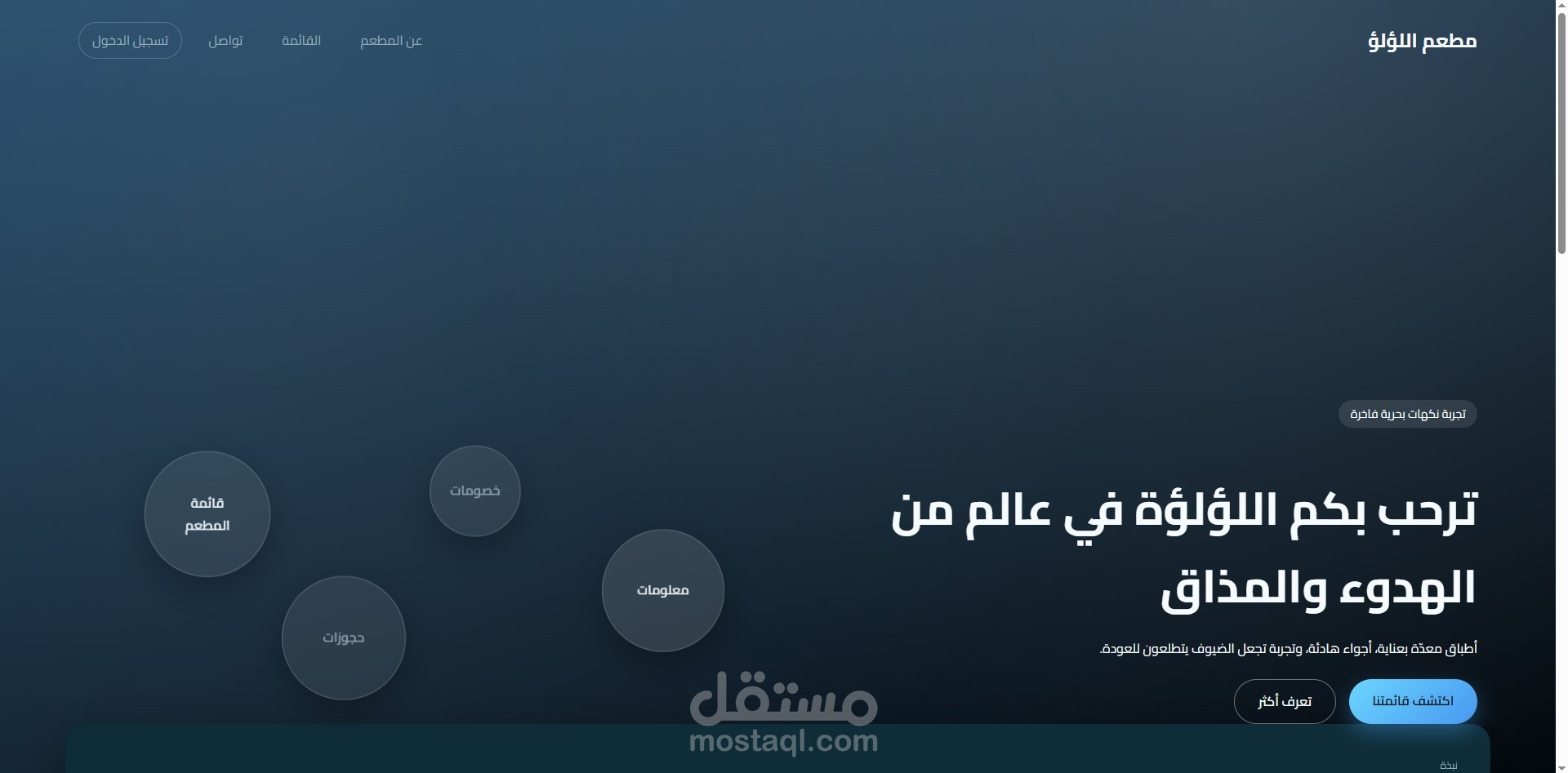 موقع مطعم اللؤلؤ