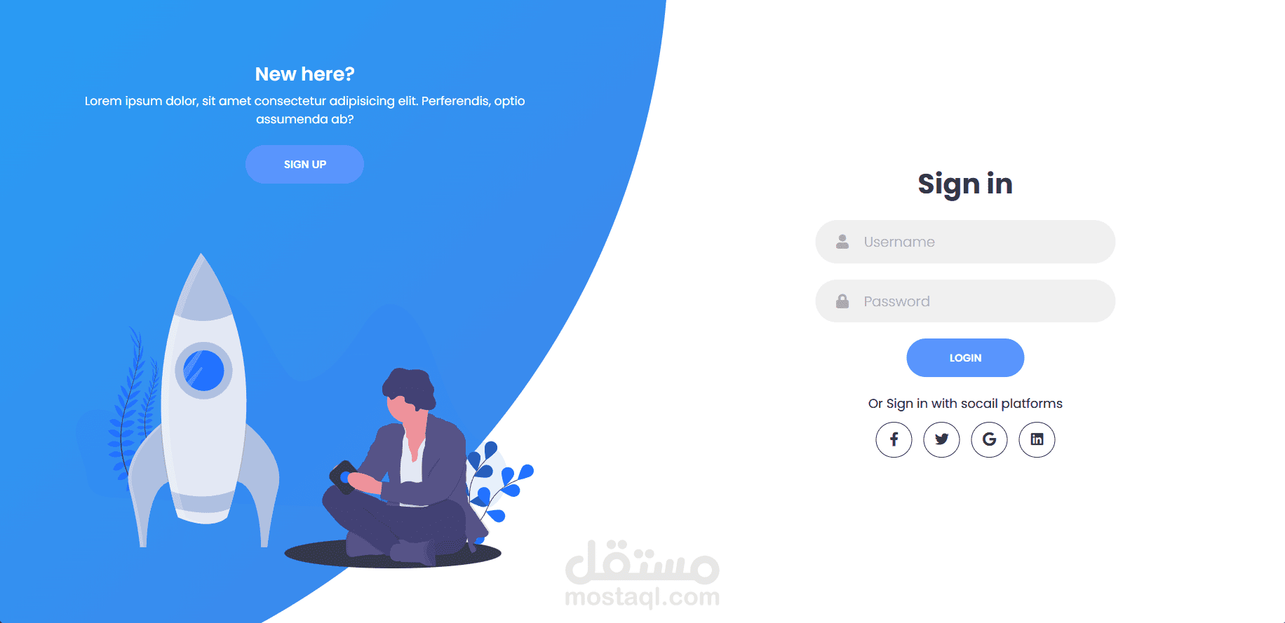 sign in-sign up form
