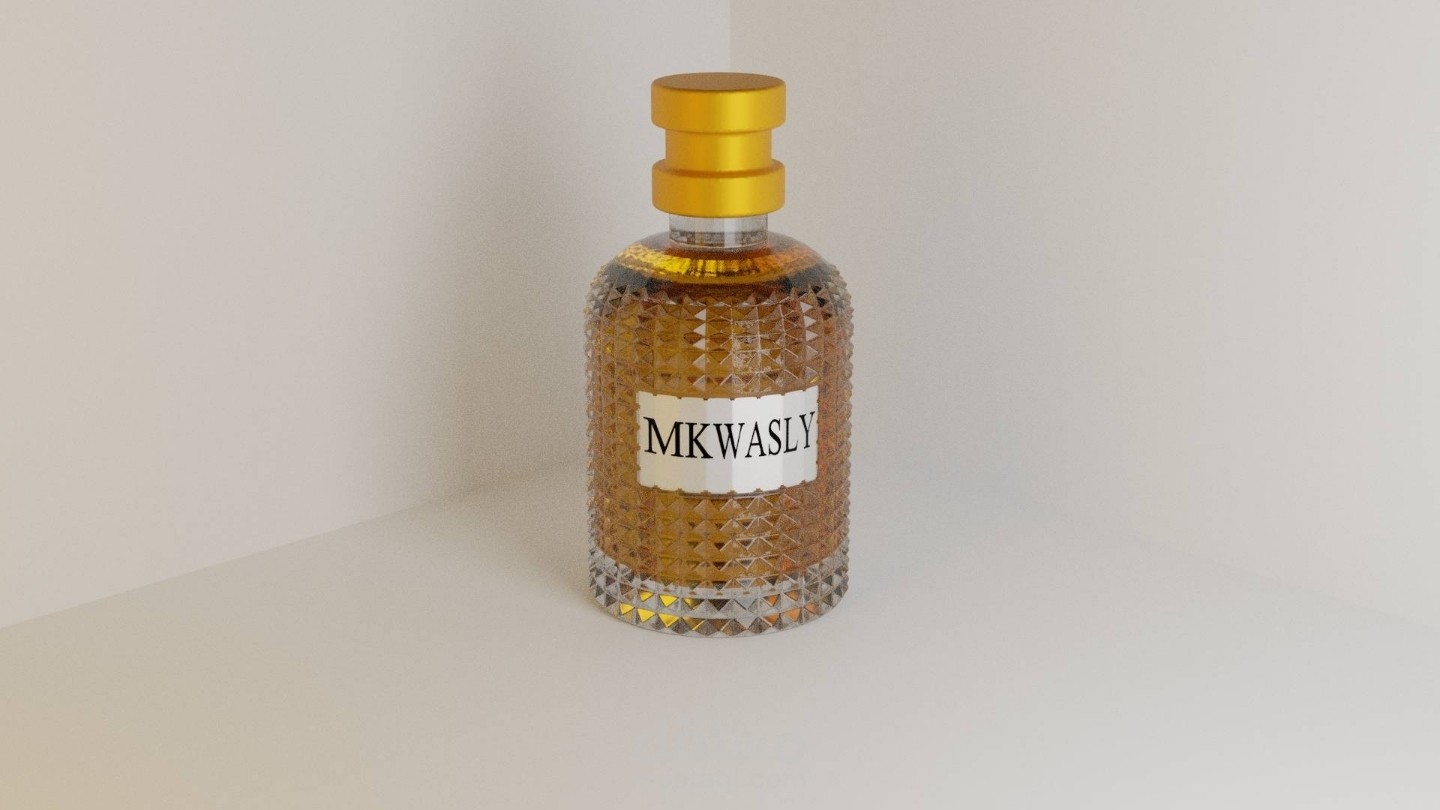 رندر زجاجة عطر