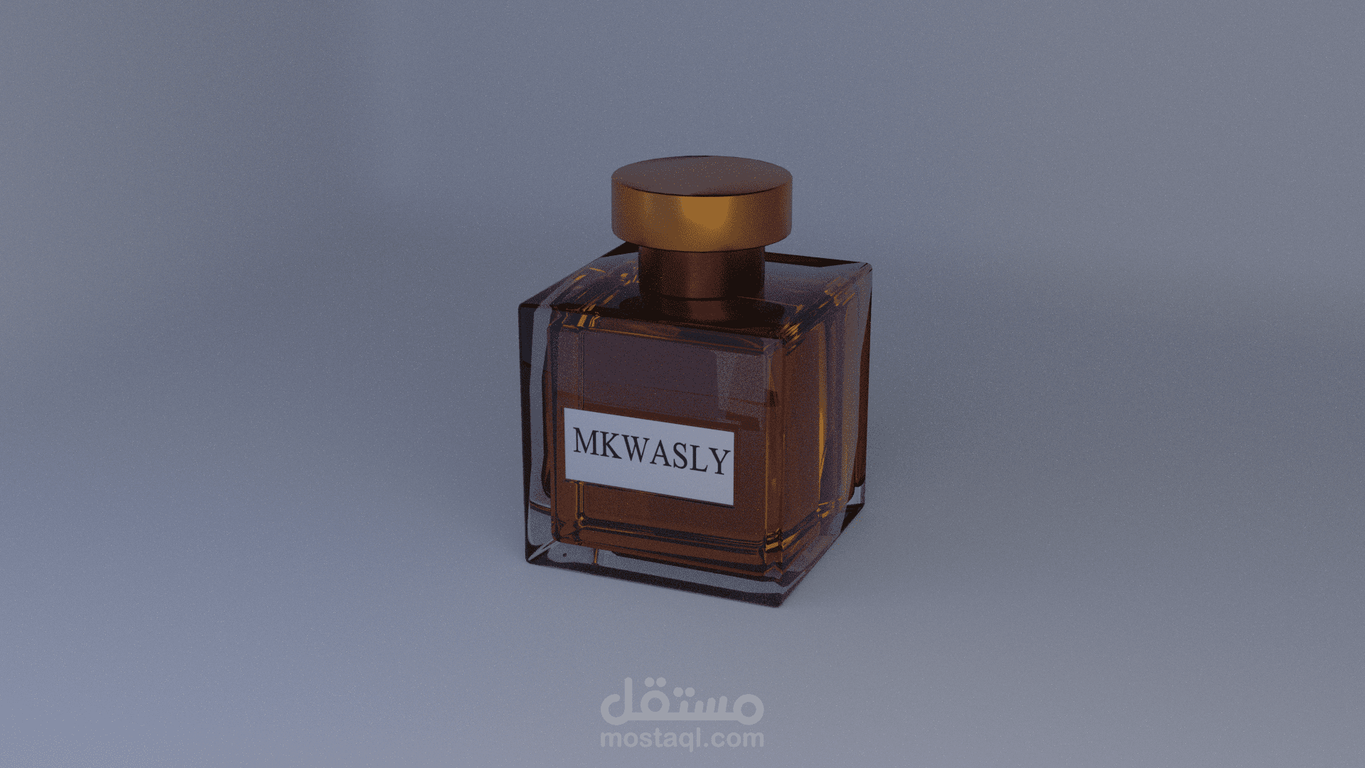 تصميم زجاجة مربعة