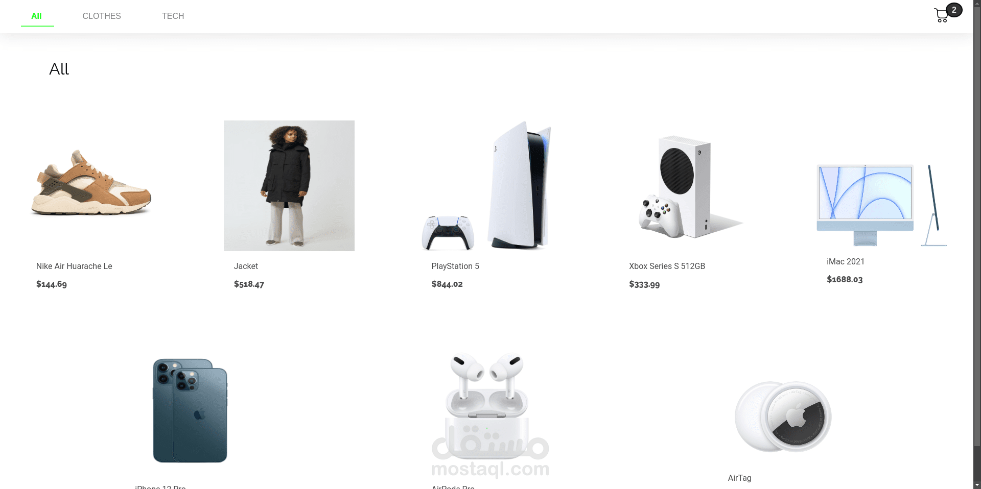 eCommerce (Company project)
