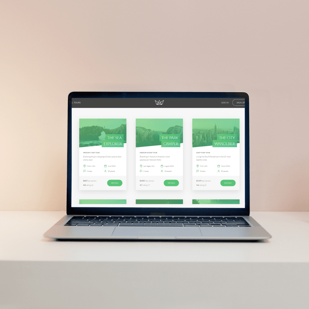 لوحة تحكّم متكاملة لحجوزات السفر باستخدام Node وMongoDB