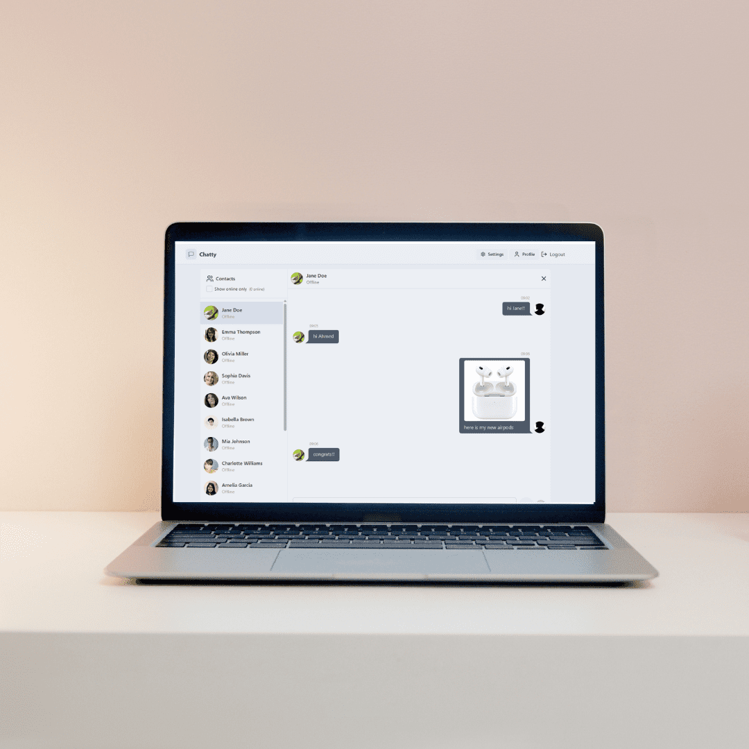 تطبيق دردشة فورية – تطوير كامل باستخدام MERN