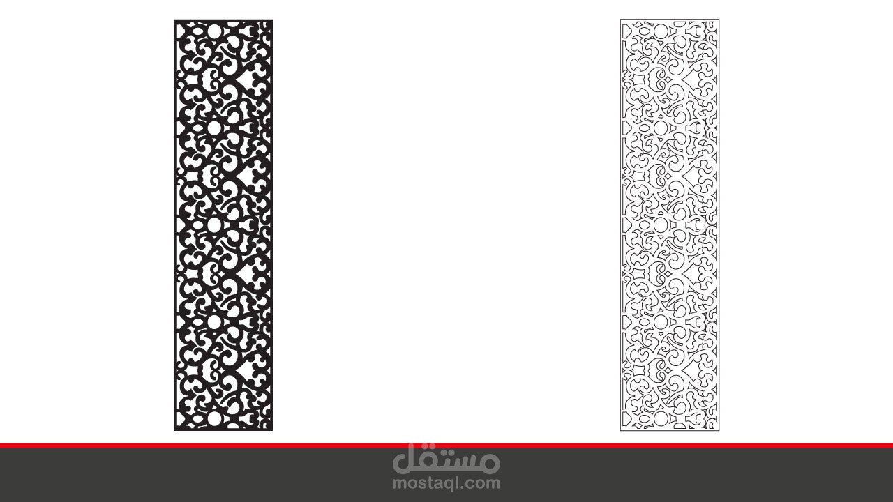 تصميم لوحة الخلايا العضوية للتقطيع او الحفر بالليزر لعمل ديكورات مميزة للحوائط وفواصل الجدران