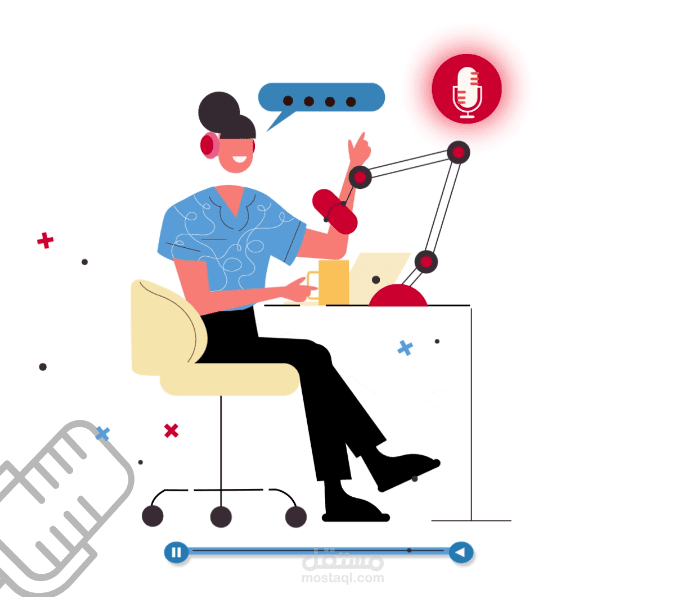 فيديو اعلاني لمعلق صوتي