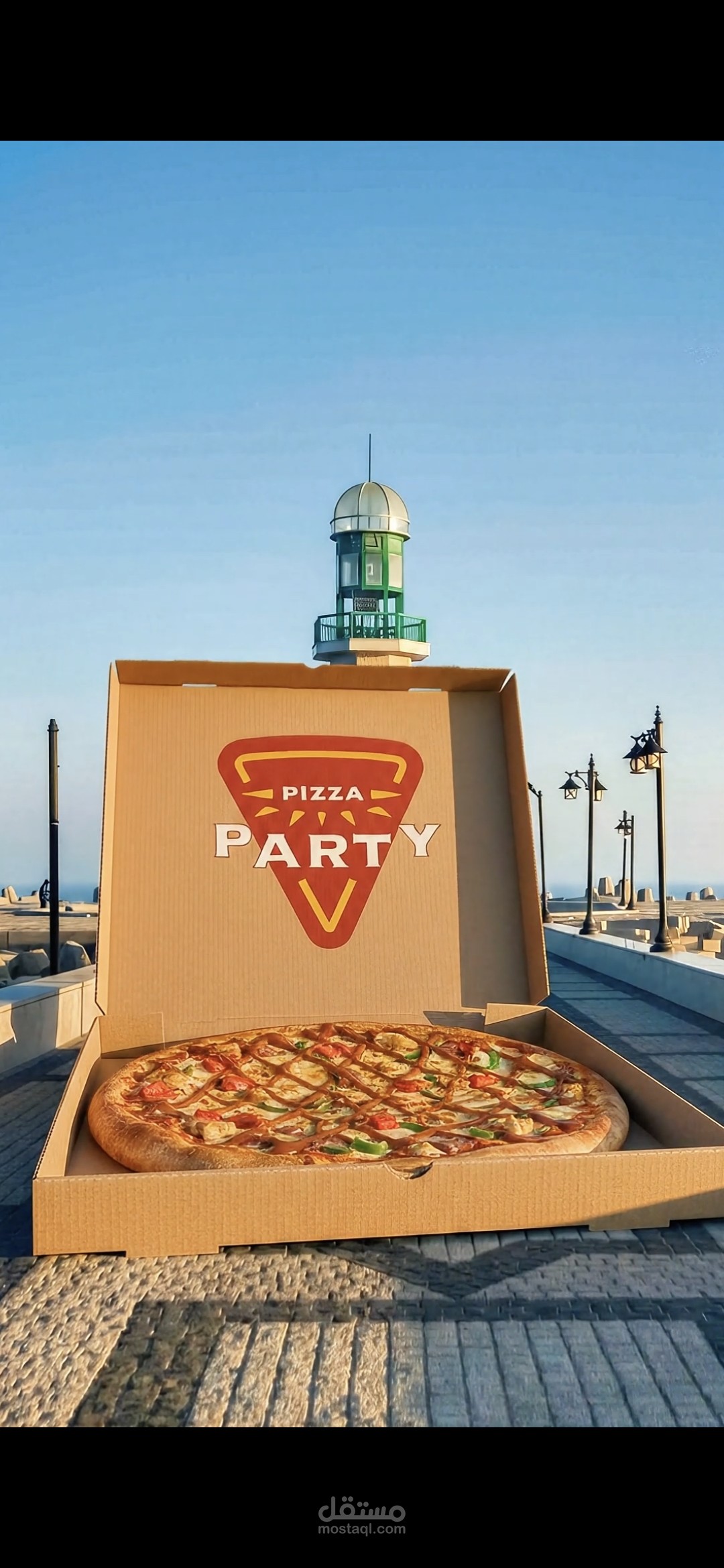 اعلان cgi لمطعم بيتزا بارتي pizza party