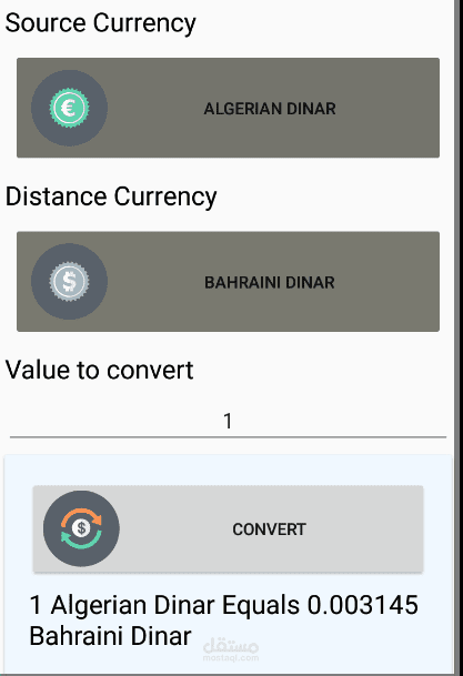 Currencies Converter