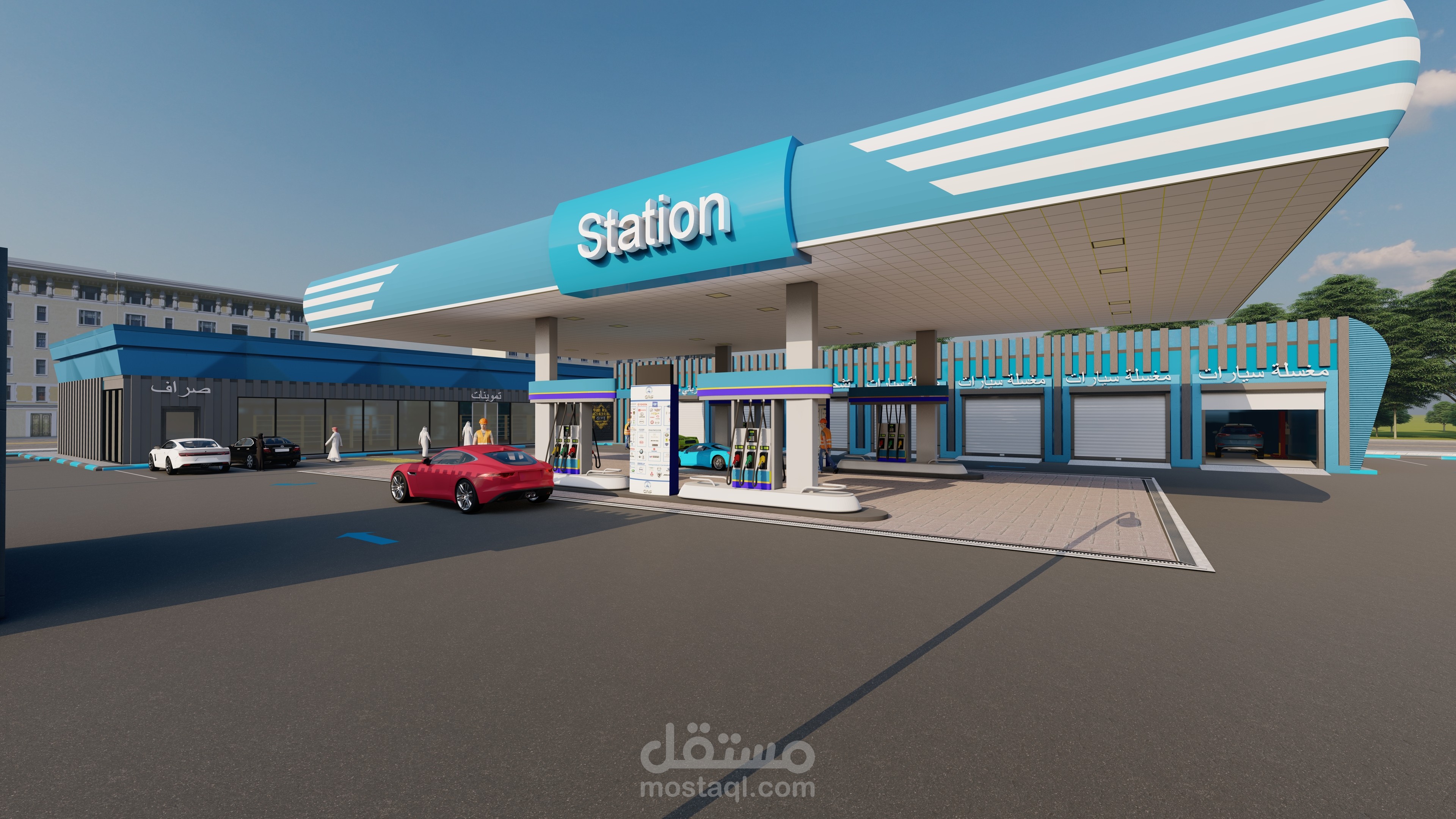 مقترح محطة بنزين في السعوديه
