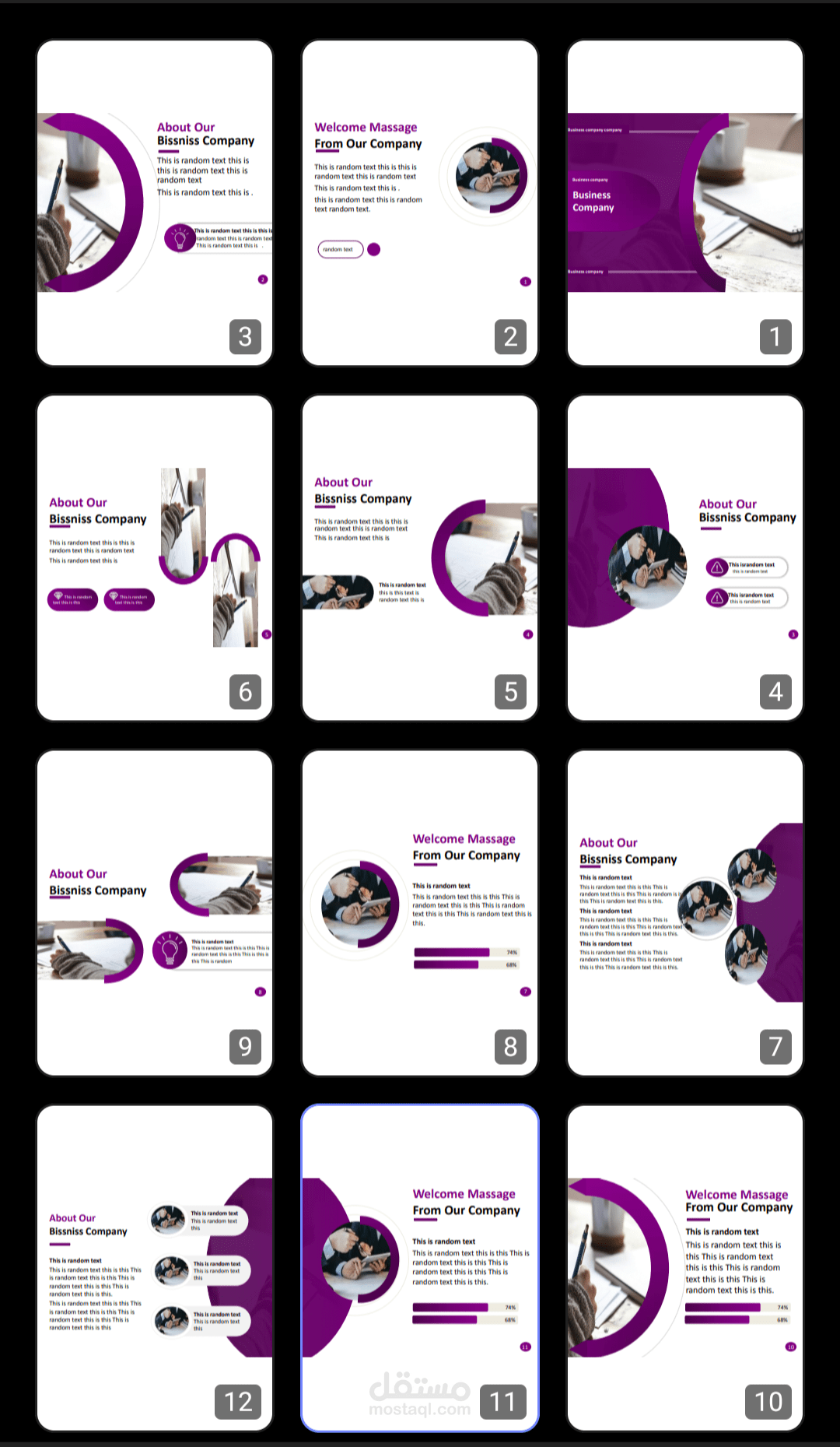 عرض باوربوينت باللغة العربية و الانجليزية وتصاميم انفوجرافيك