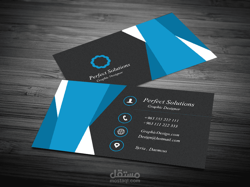 3 Flat Business Card