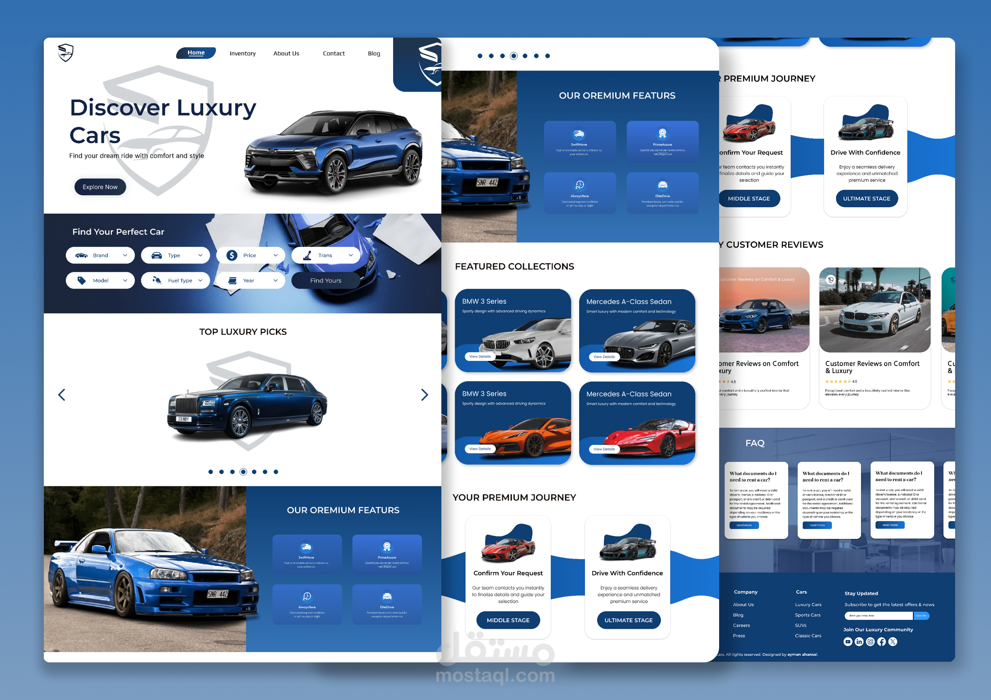 Luxury Car Dealership Landing Page