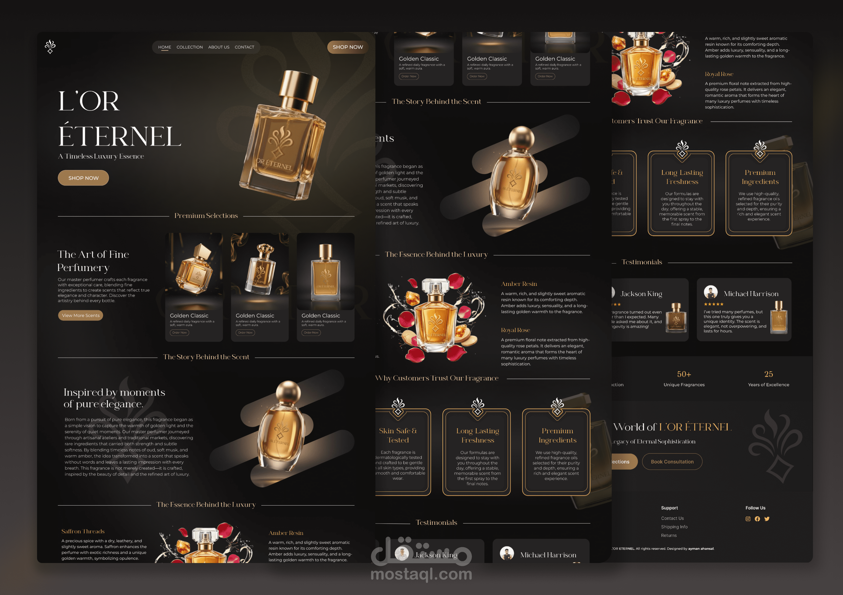 Luxury Perfume Landing Page