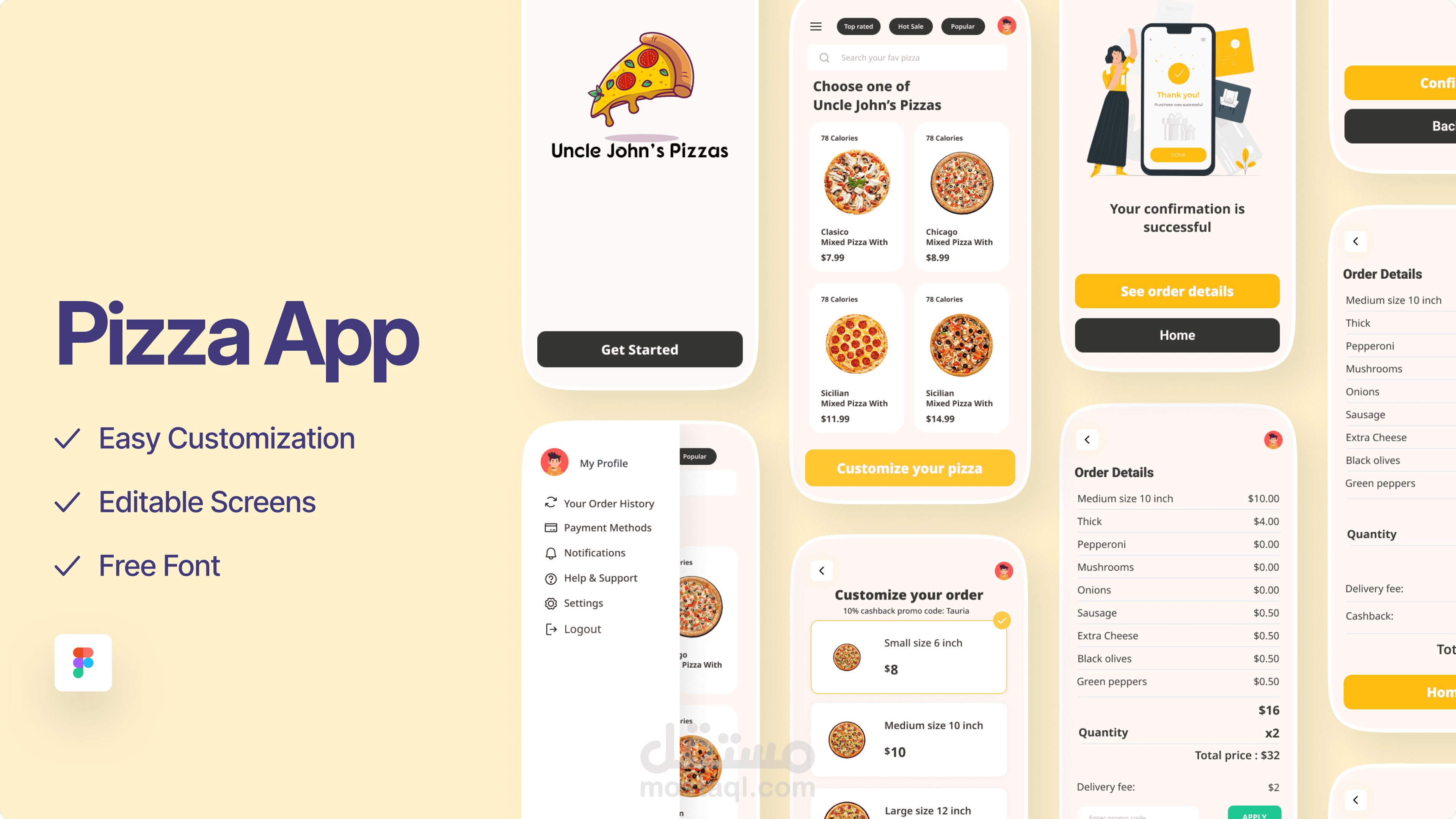 Pizza delivery app