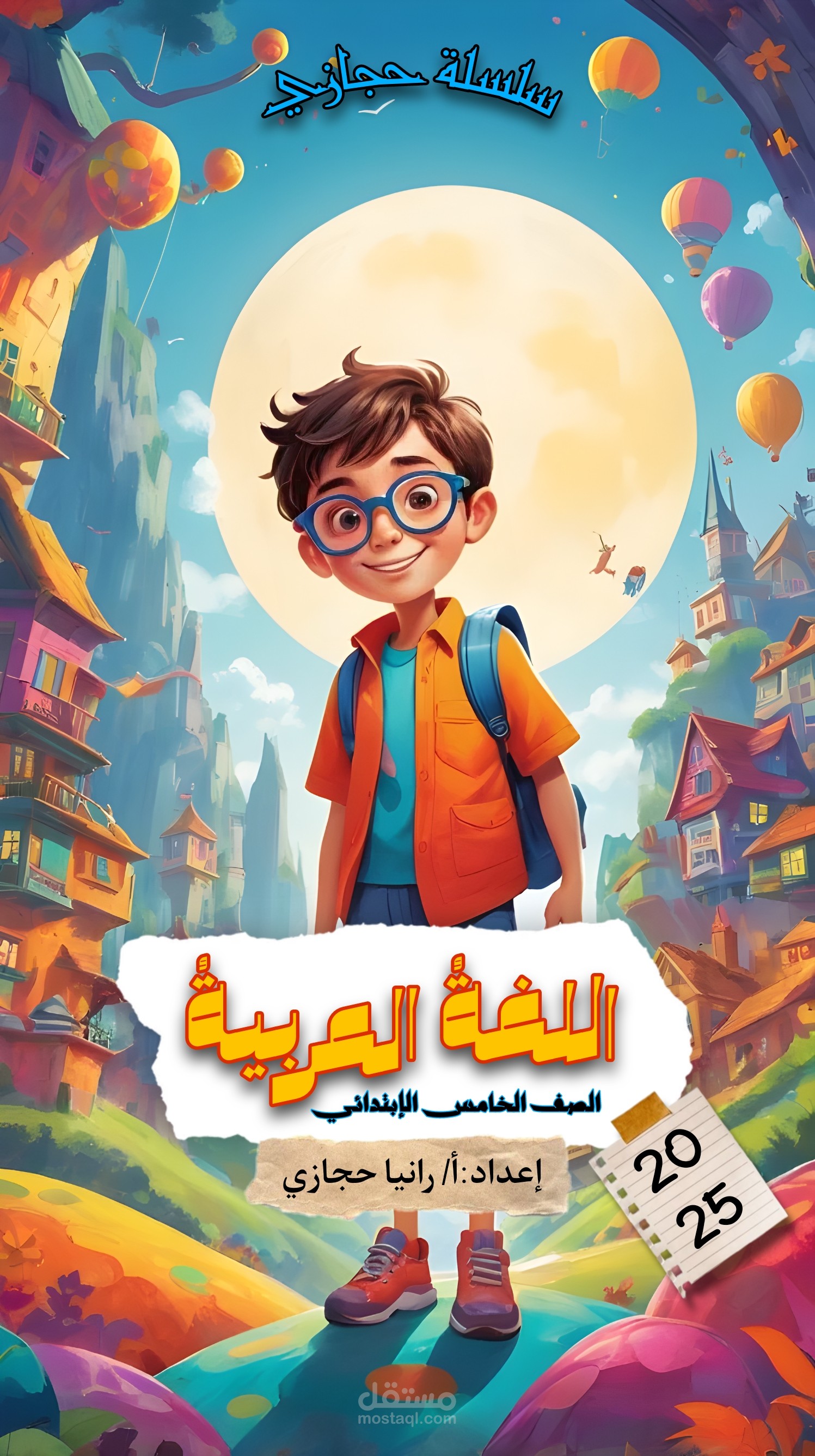 تصميم جرافيك لغلاف كتاب لغة عربية
