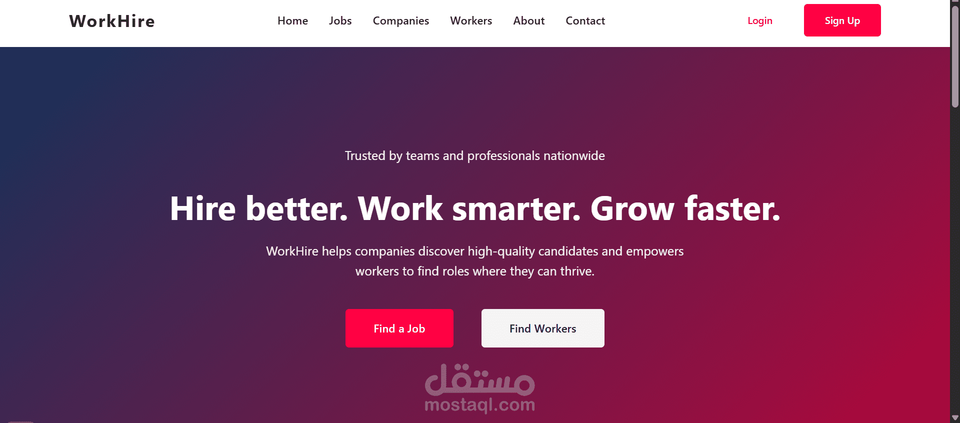 موقع لمكتب توظيف