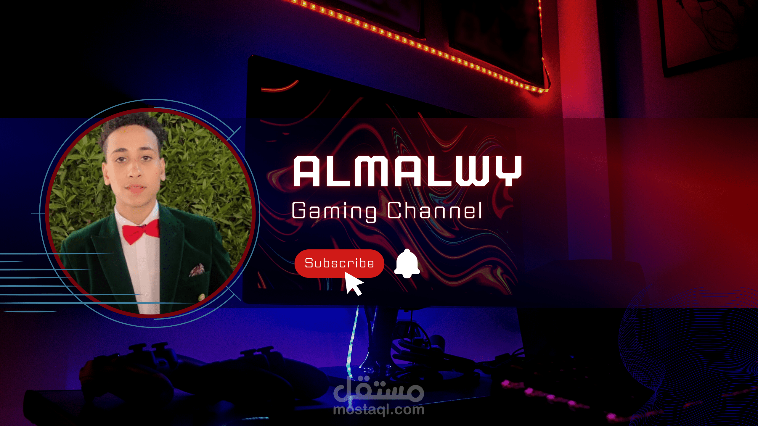 تصميم بنر يوتيوب