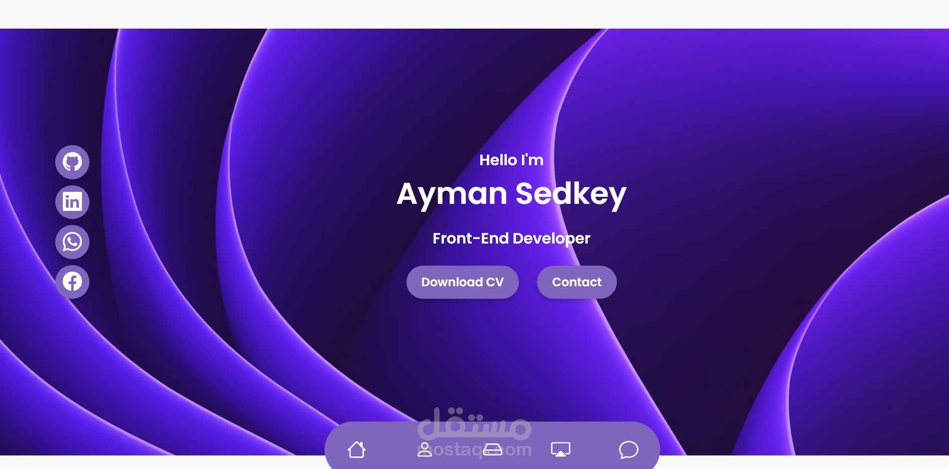 Portfolio | موقع تعريفي شخصي