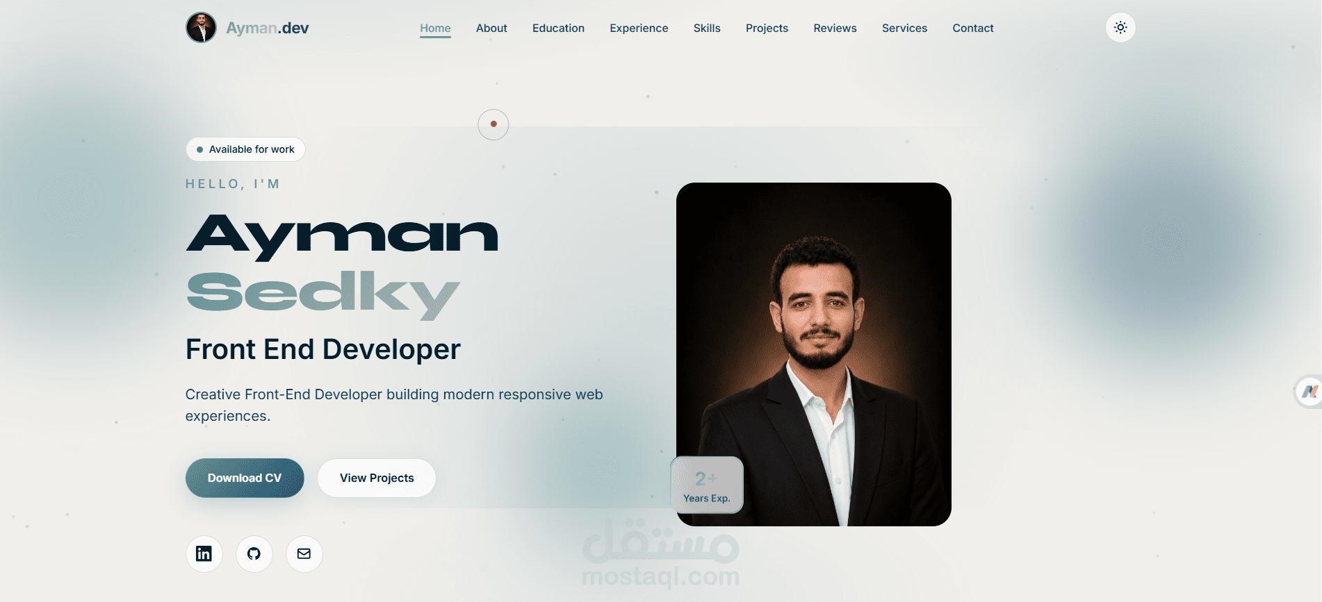 Portfolio | موقع تعريفي شخصي