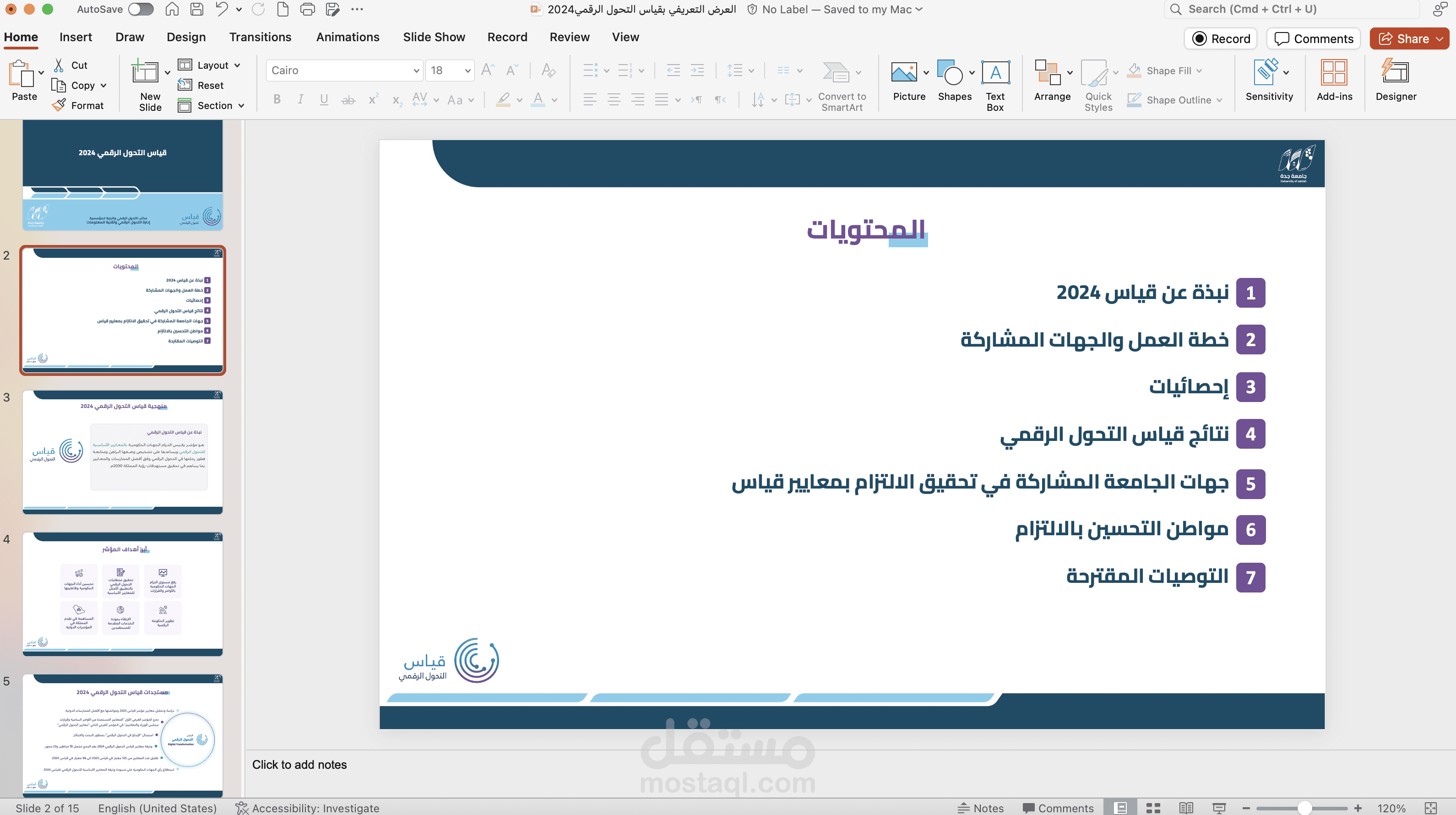 تقرير عن قياس التحول الرقمي الحكومي ٢٠٢٤