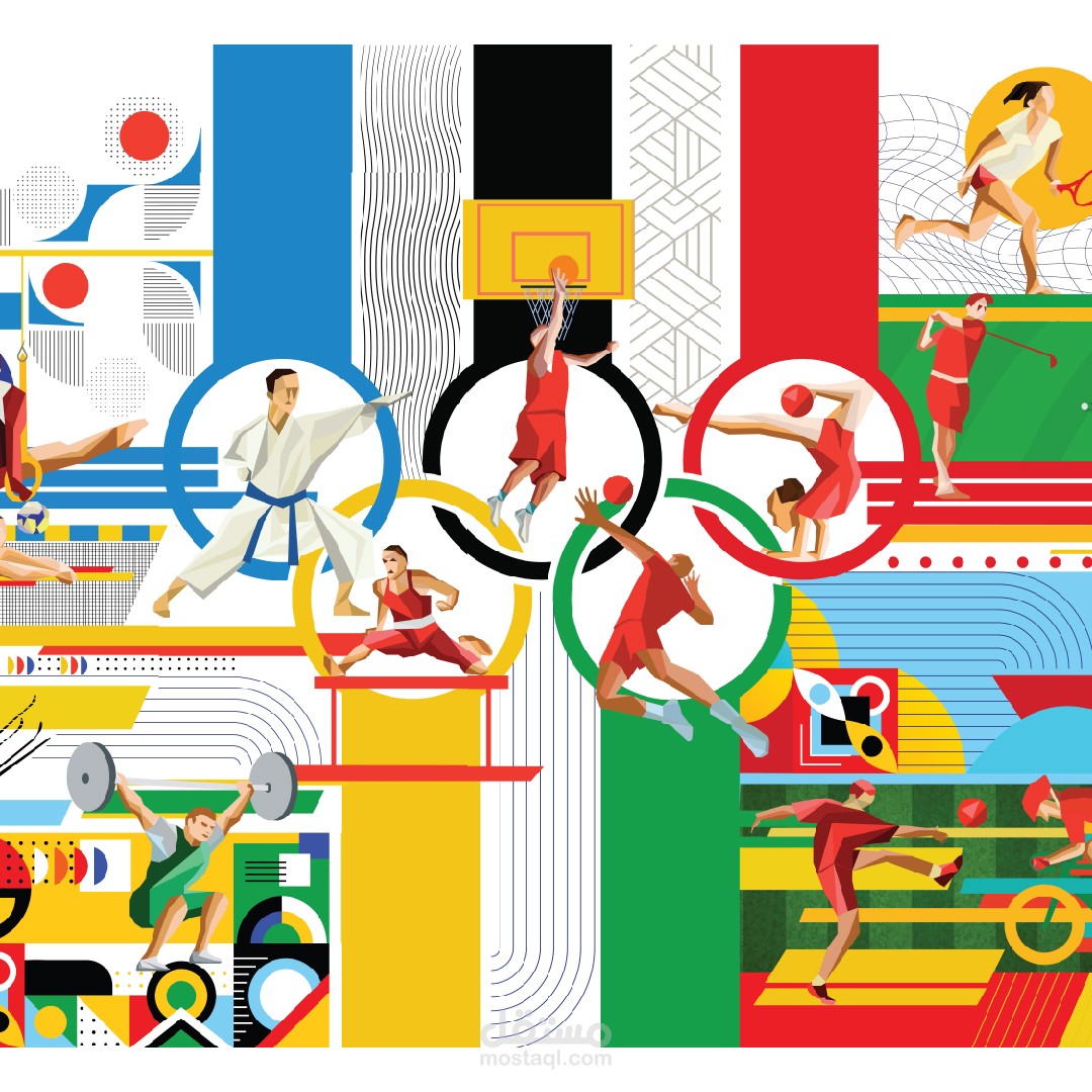 Olympic Sports Mural Design