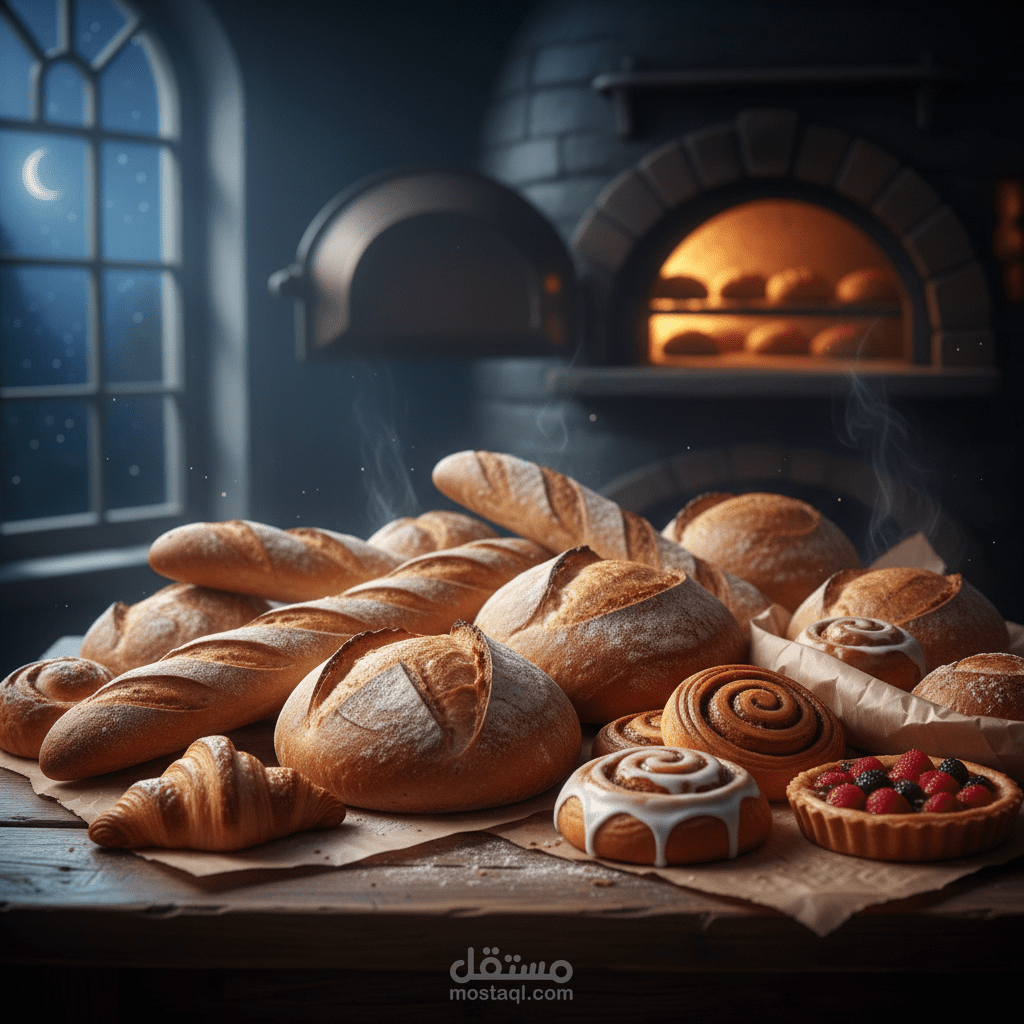 تصميمات سوشيال ميديا لمحل مخبوزات ومعجنات