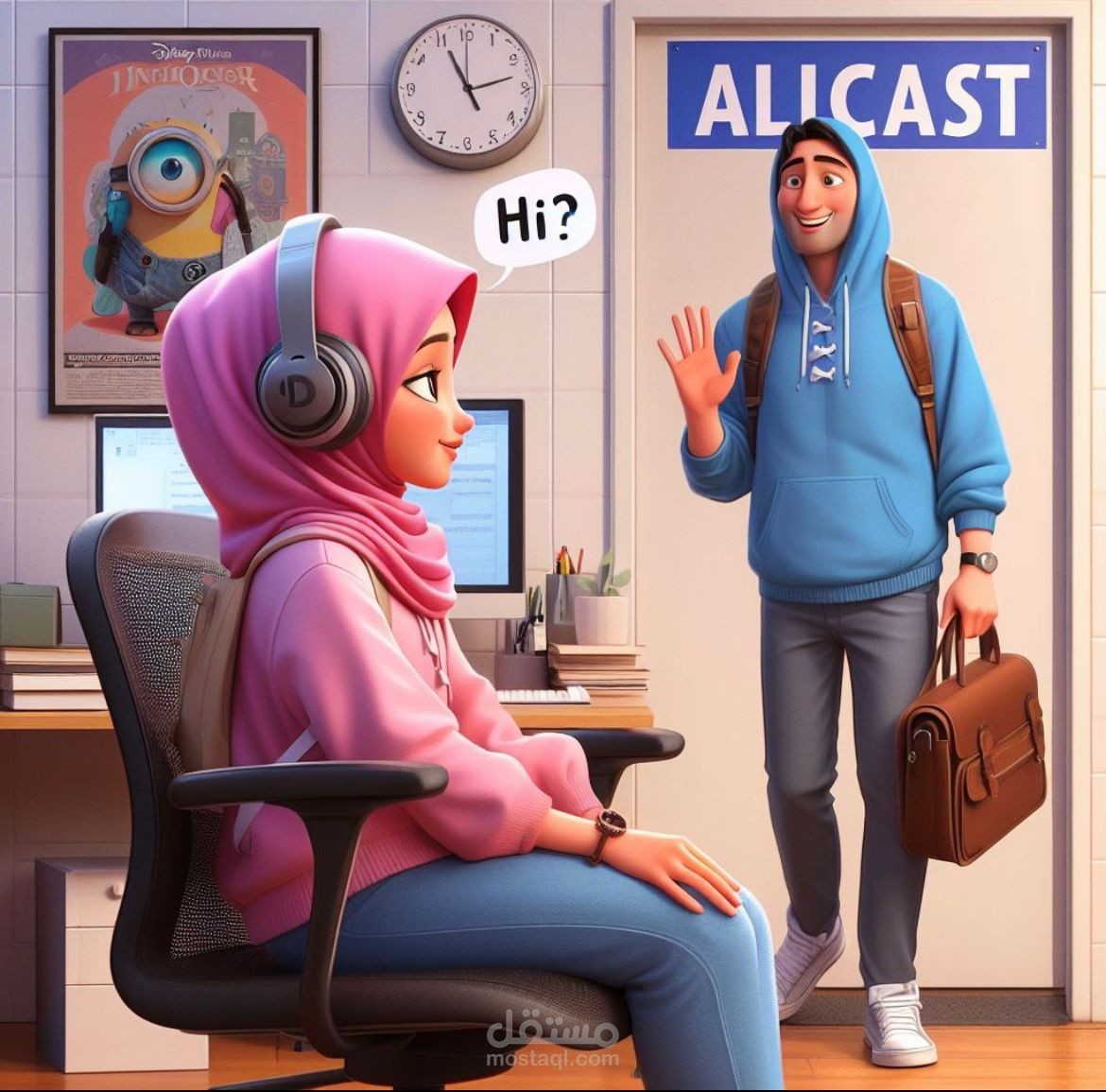 احتساب عدد ساعات العمل للموظفين