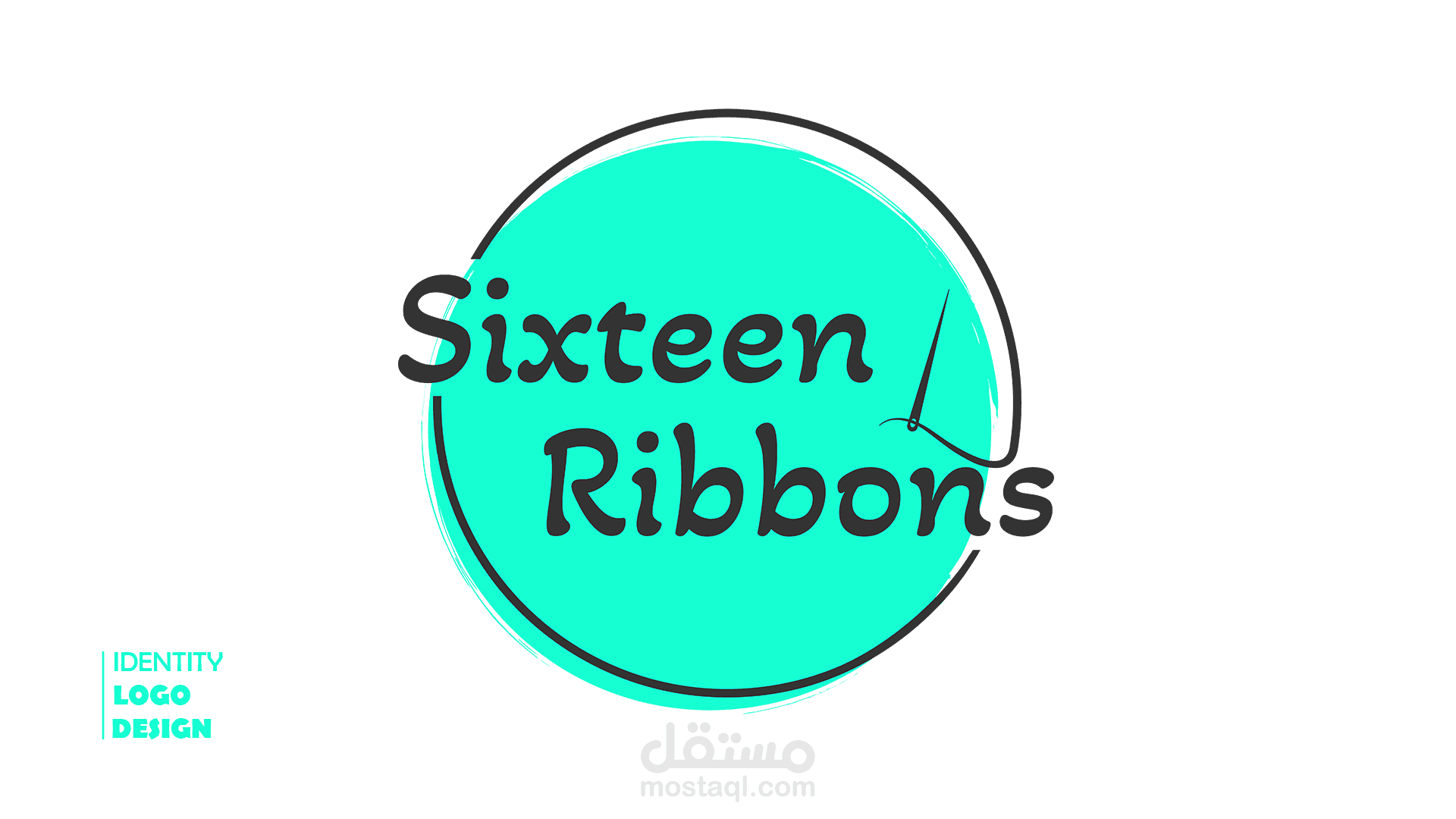 Visual identity design for sixteen ribbons
