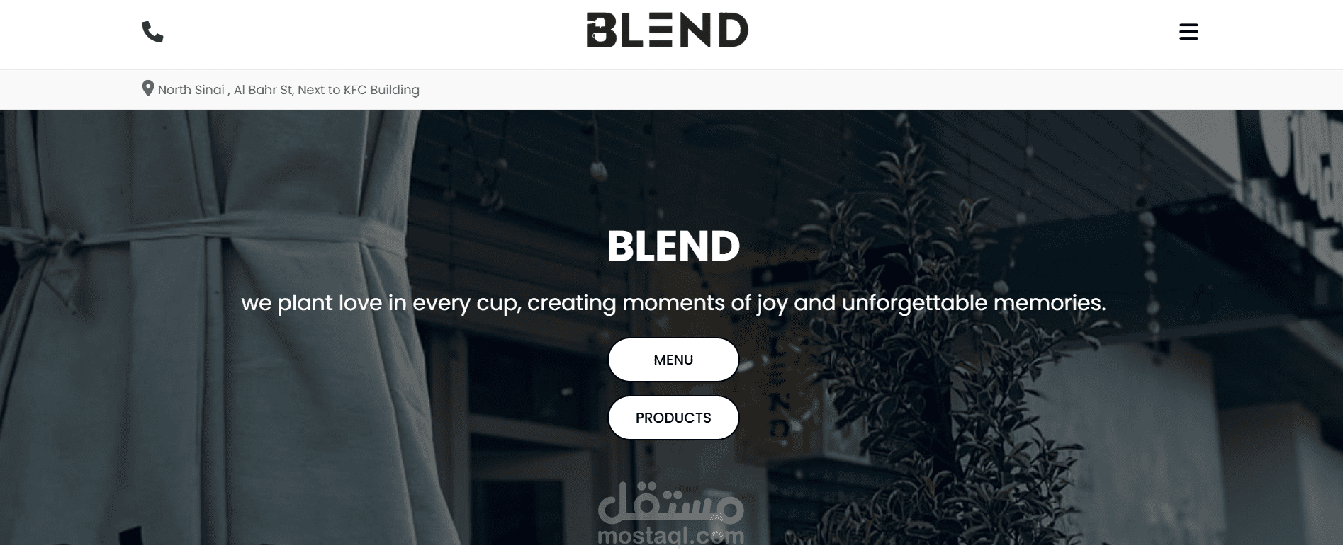 موقع Blend Cafe – كافيه إلكتروني