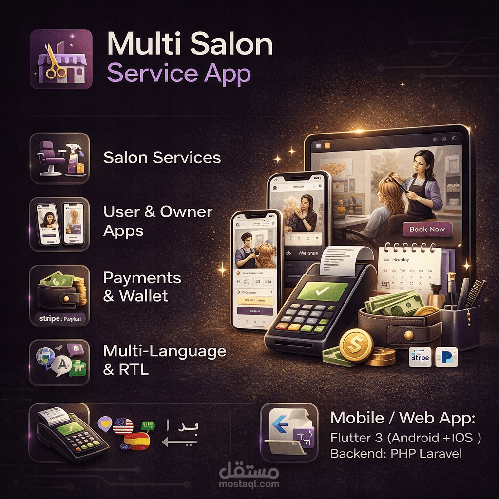 Multi Salon Service App