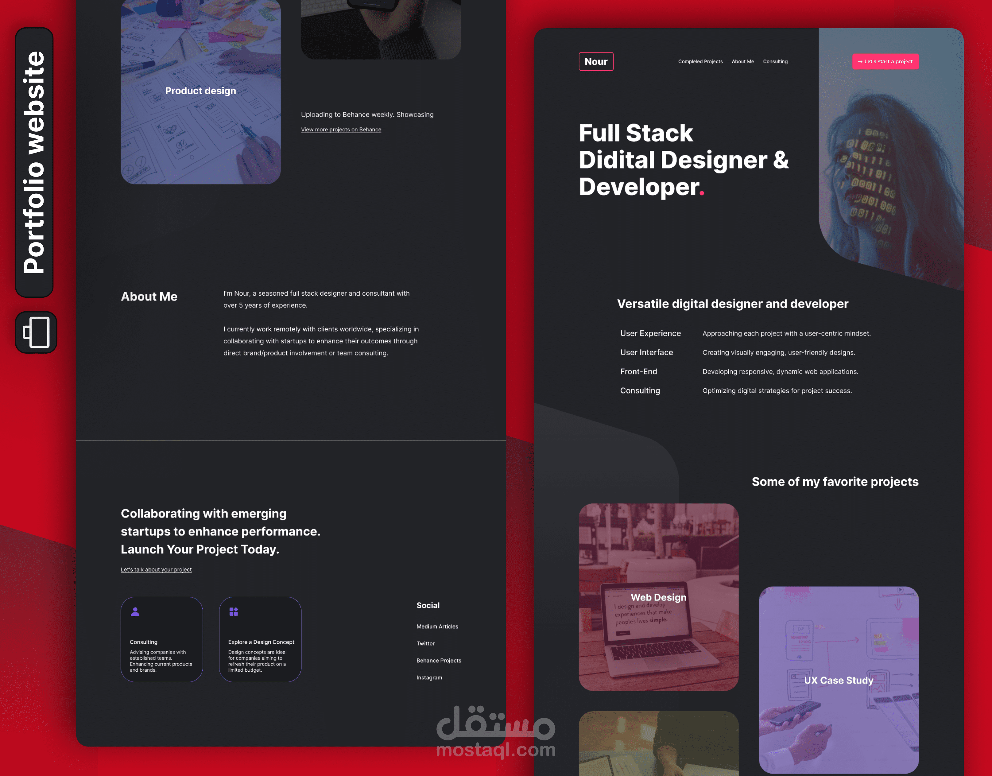 Nour / portfolio website