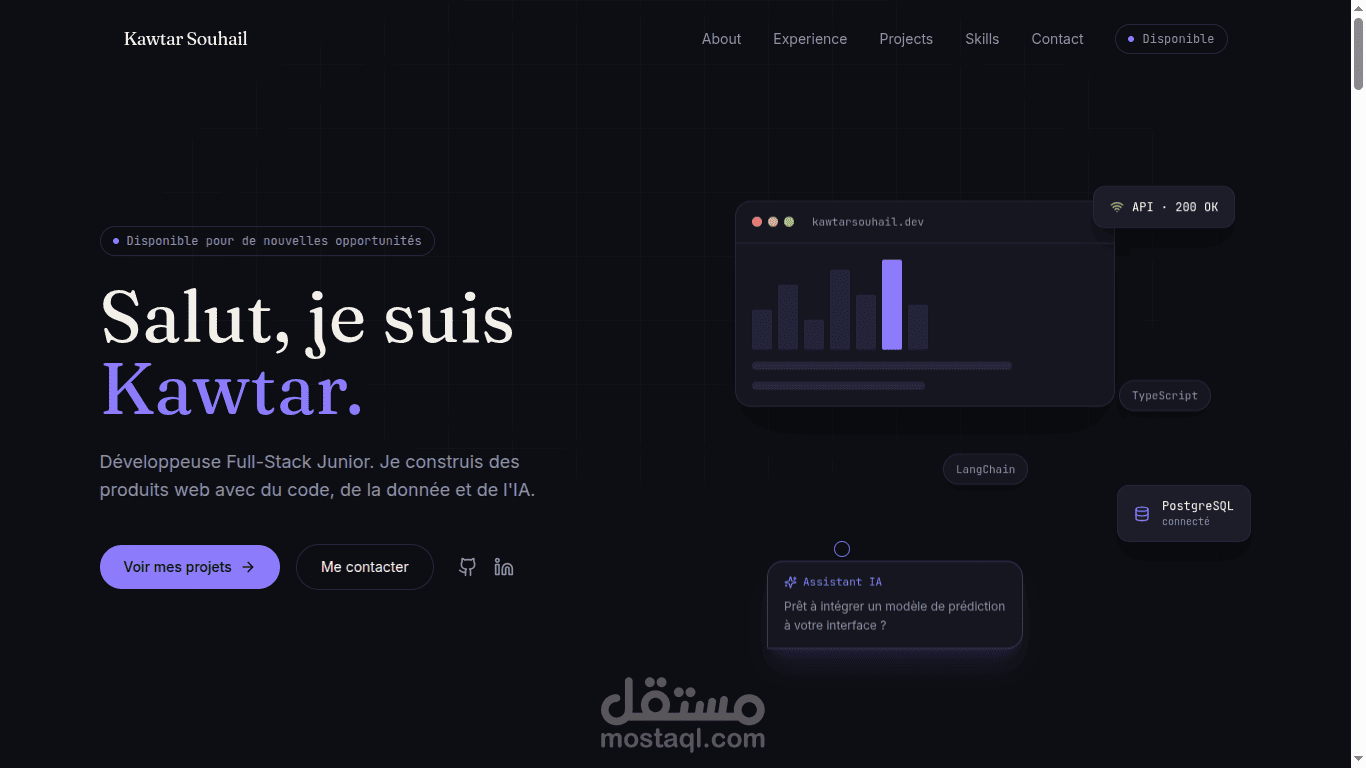Kawtar Souhail — AI & Web Developer Portfolio