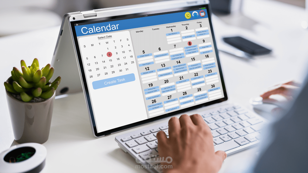 إنشاء تقويم محتوى اسبوعي لإحدى الصفحات