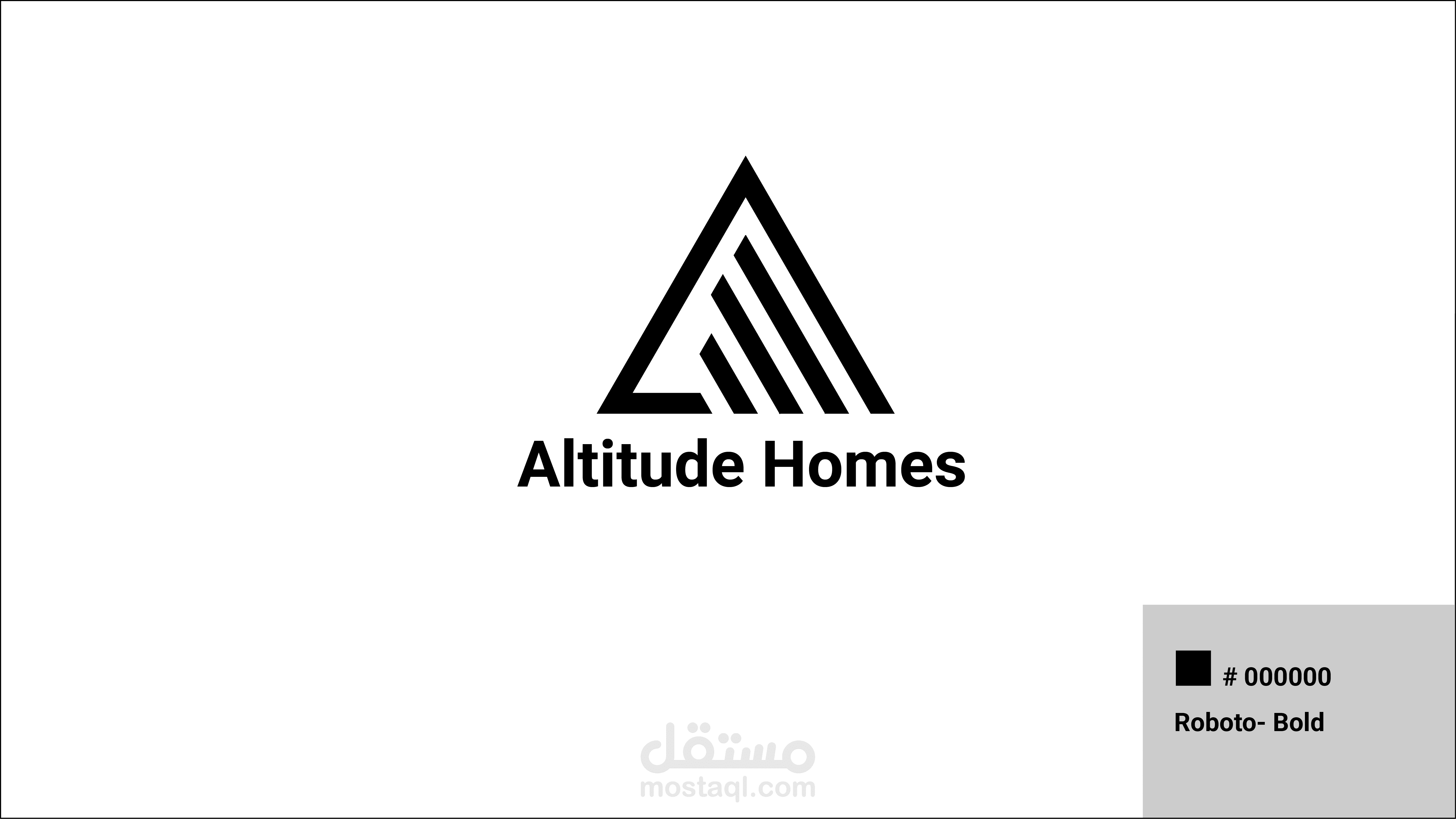 لوجو بعنوان Altitude Homes