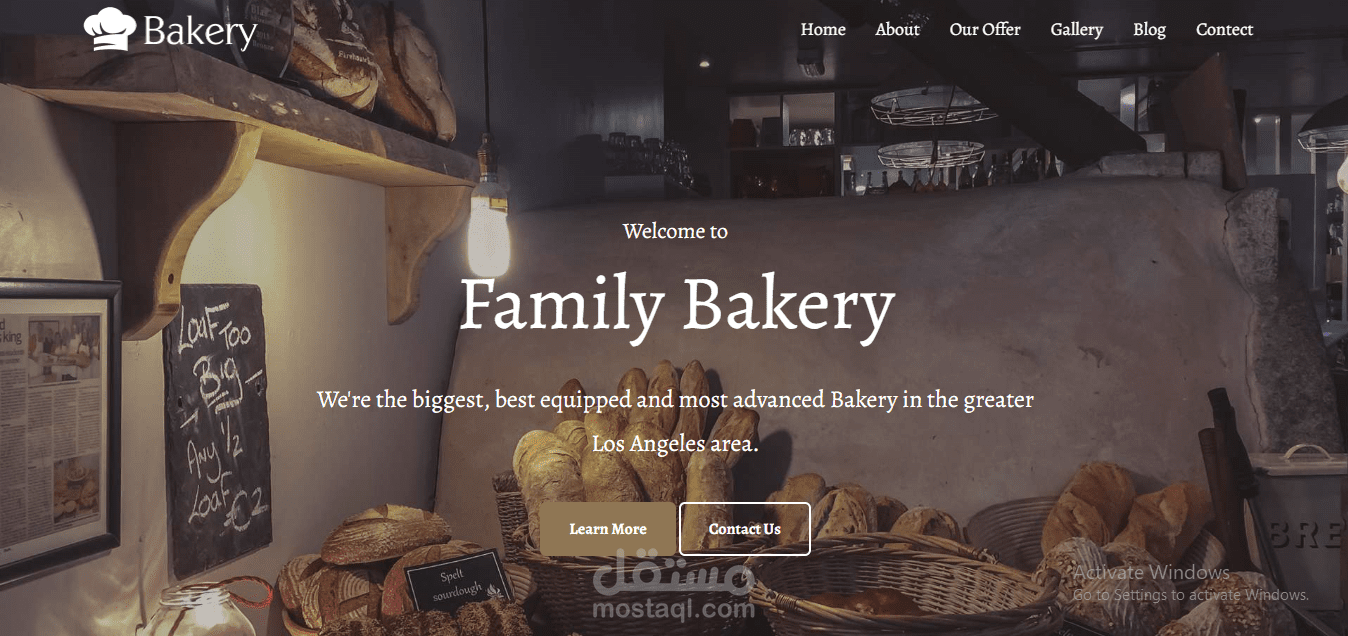 Responsive Bakery Website