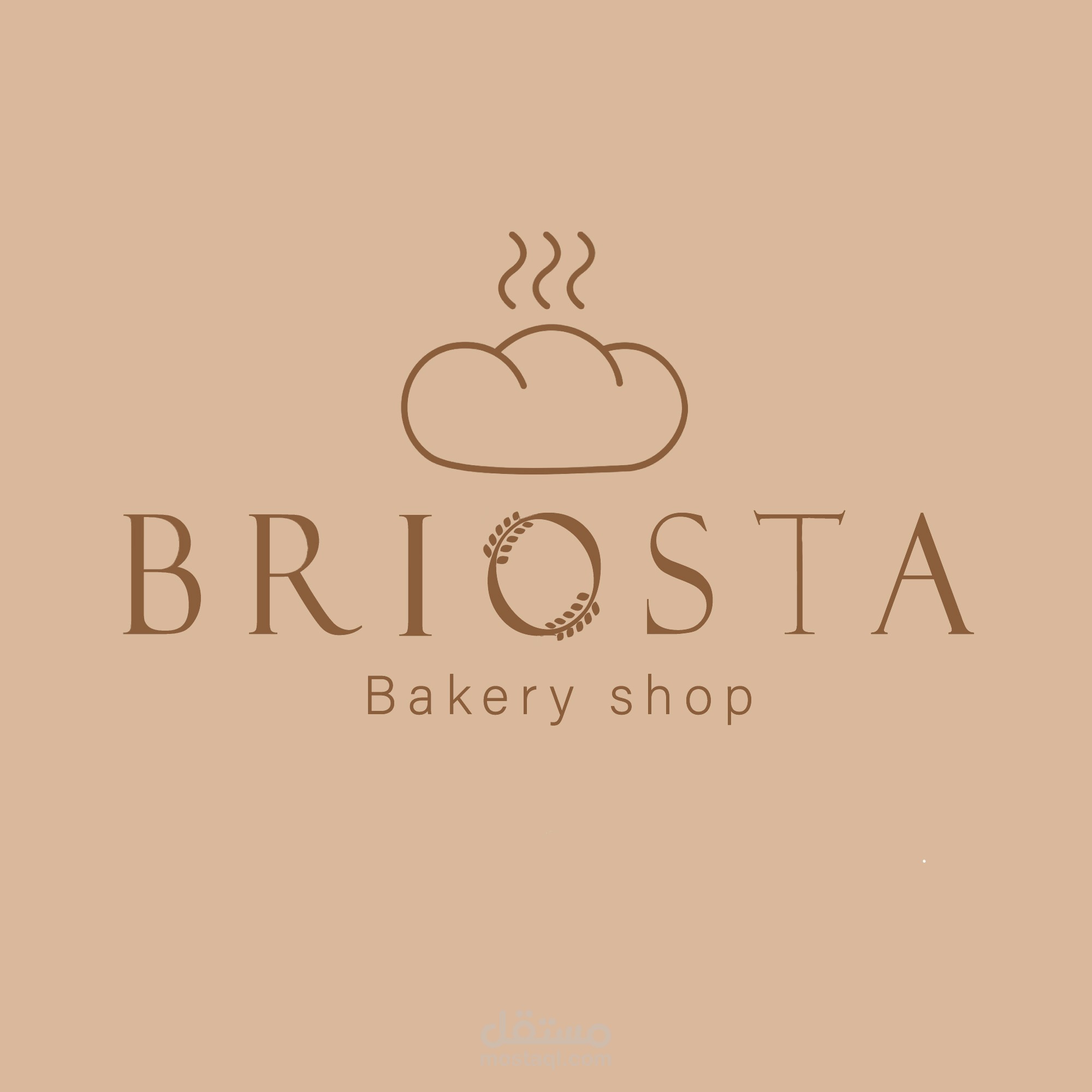 هوية بصرية لمتجر معجنات بإسم Briosta