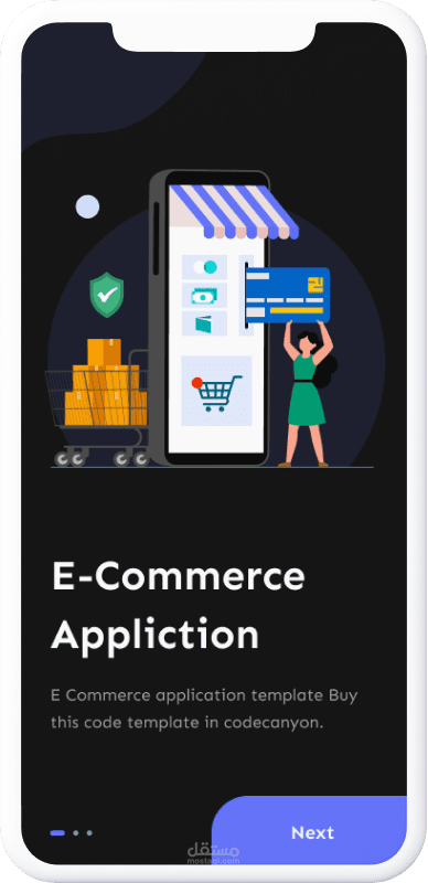 تطبيق متجر إلكتروني مميز علي منصات android , ios لأحدي شركات الرائدة بمجال التجارة الالكترونية