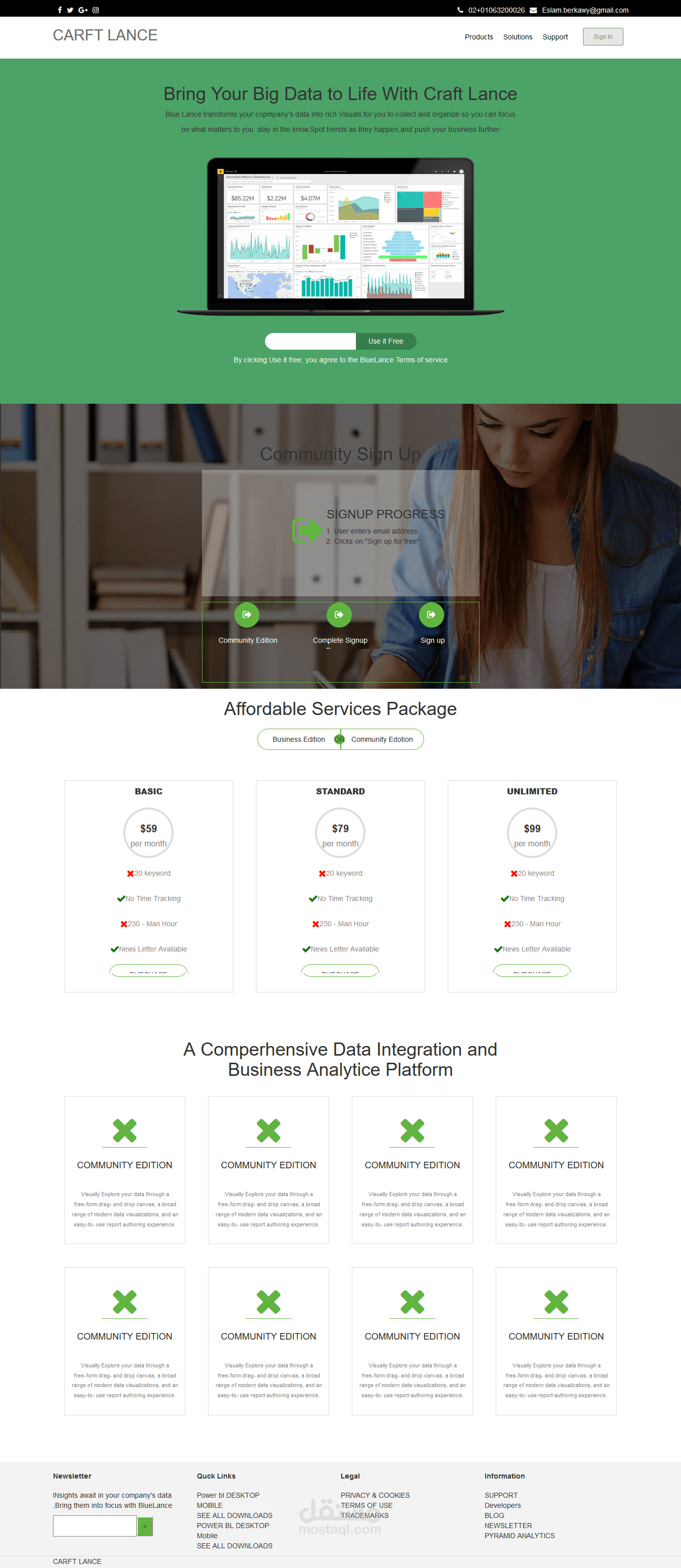 Website one Page