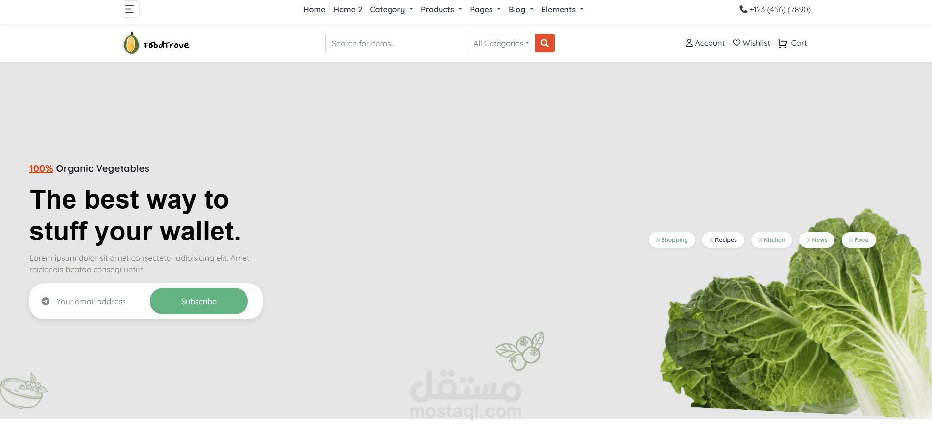 متجر الكتروني باستخدما bootstrap