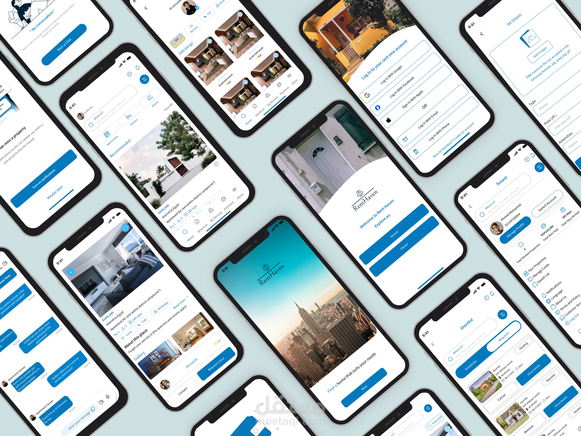 تطبيق ايجار لمدة طويلة في مصر RentHaven