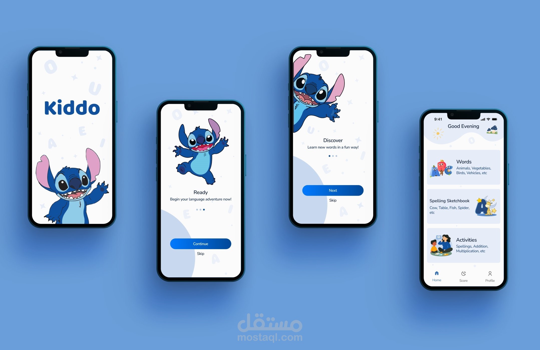 تصميم تطبيق تفاعلي لتعليم اللغات للأطفال