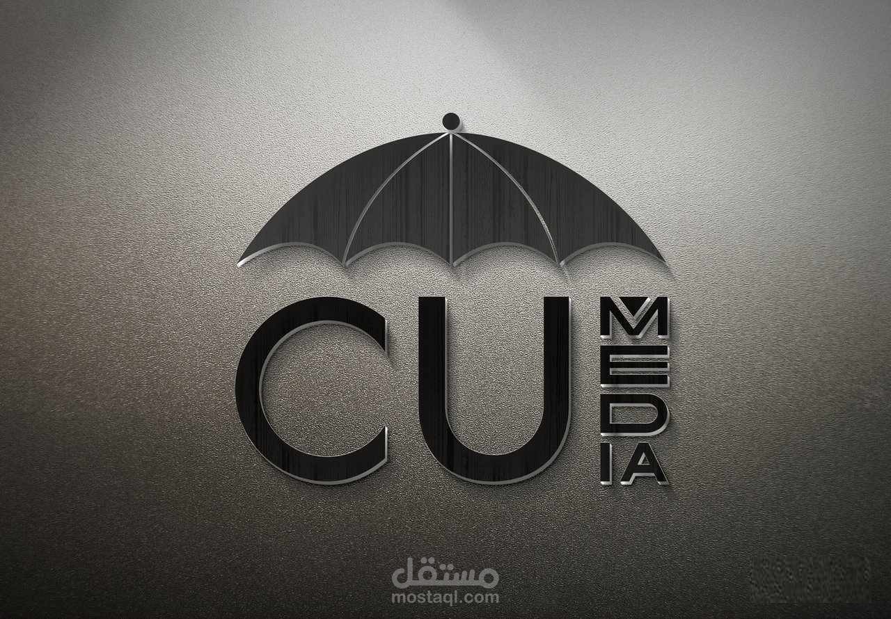 تصميم شعار وهوية شركة cu media
