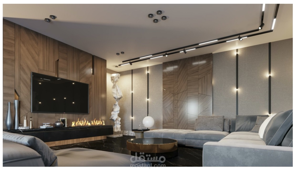تصميم داخلي لمنزل.