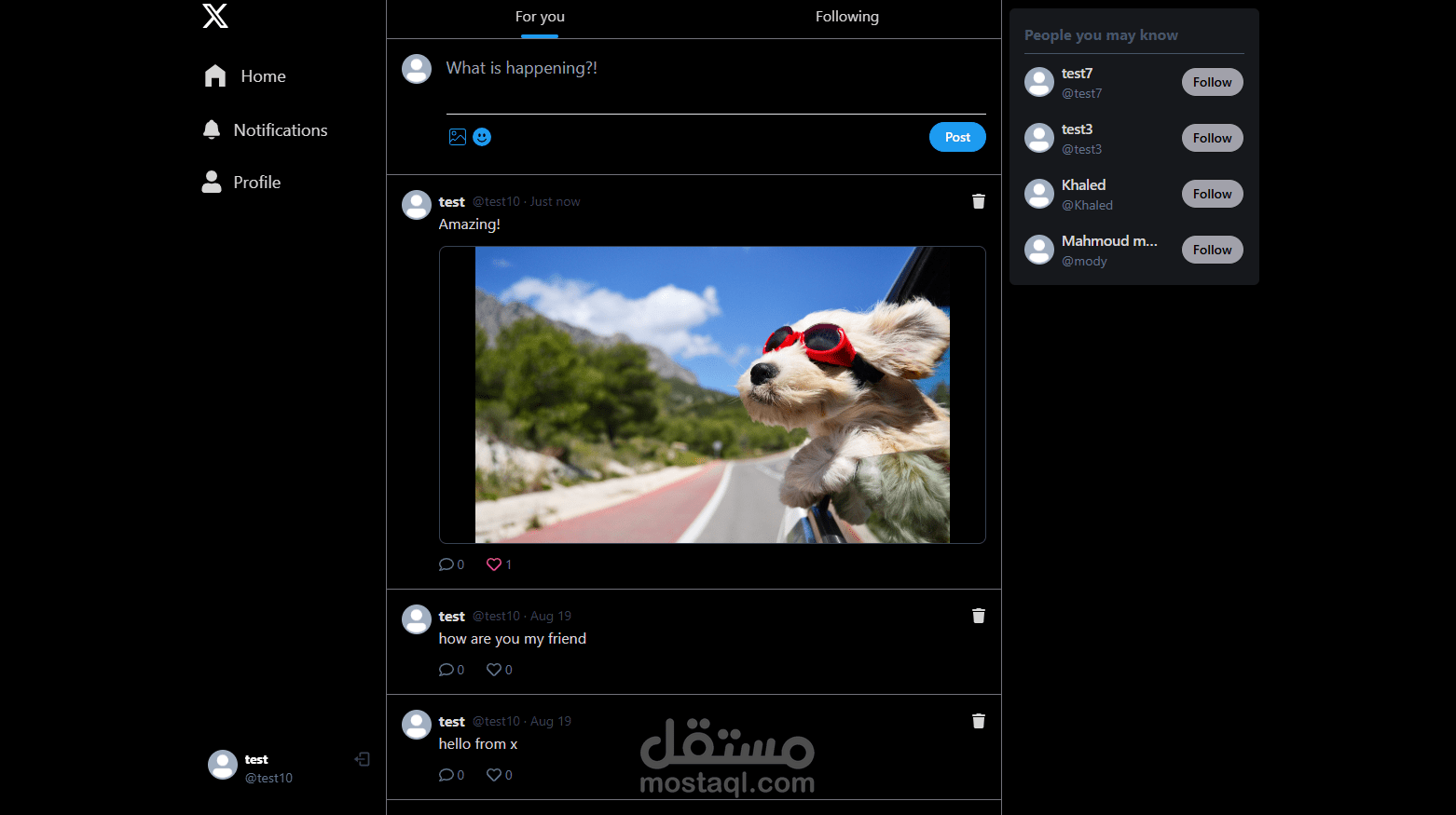 MERN Stack social media web app like twitter